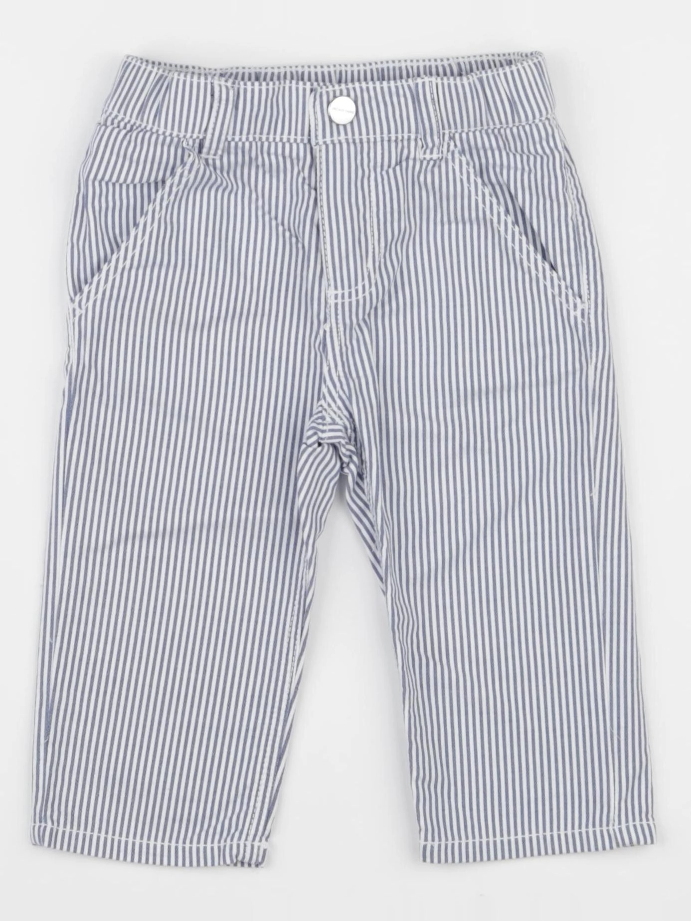 Jacadi - pantalon blanc, bleu - 12 mois