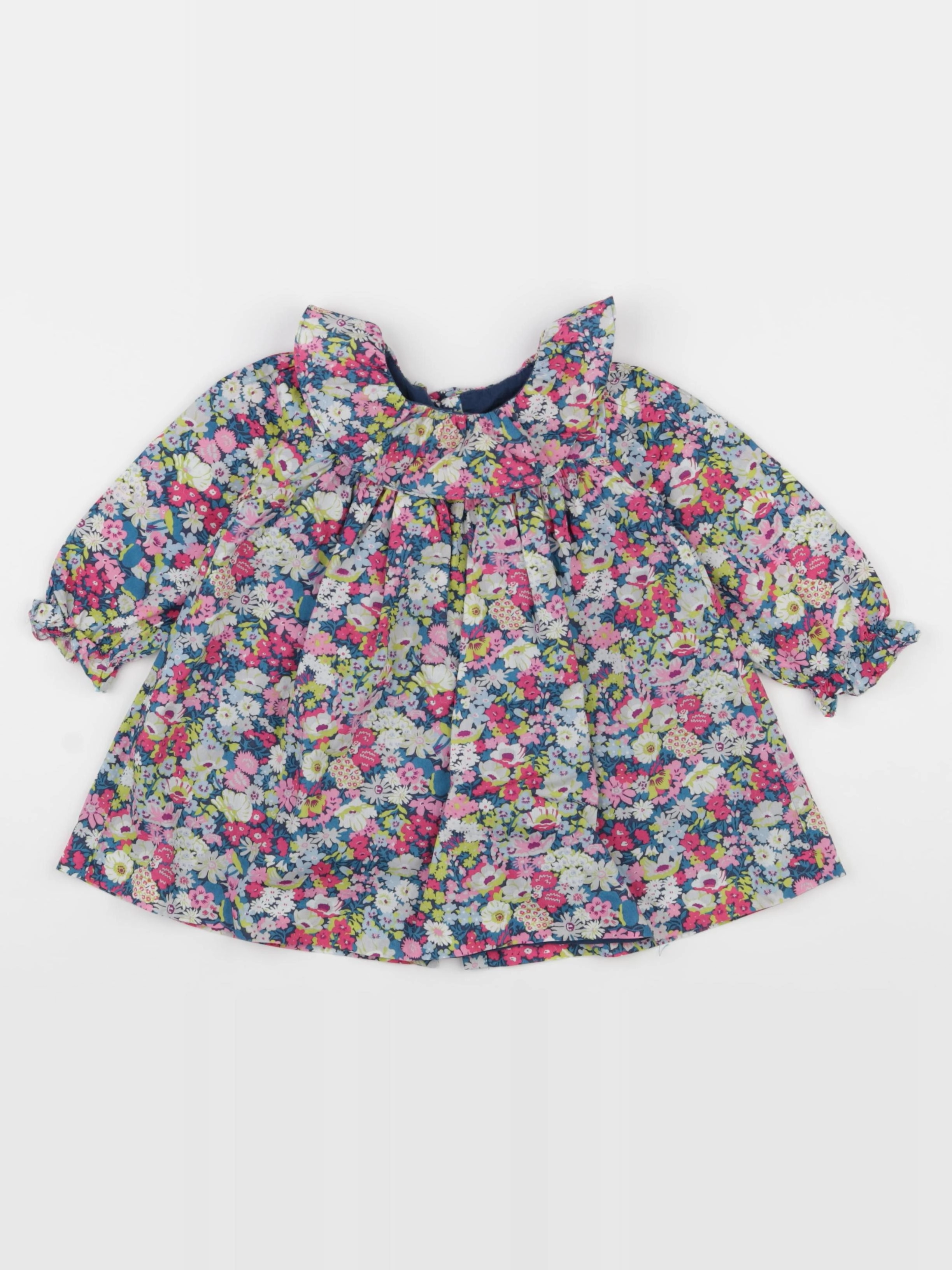 Jacadi - robe liberty multicolore - 12 mois