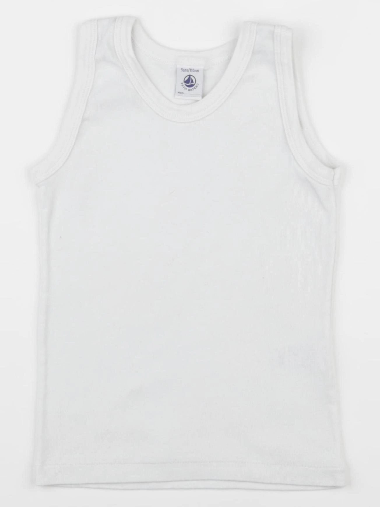Petit Bateau - maillot de corps blanc - 5 ans