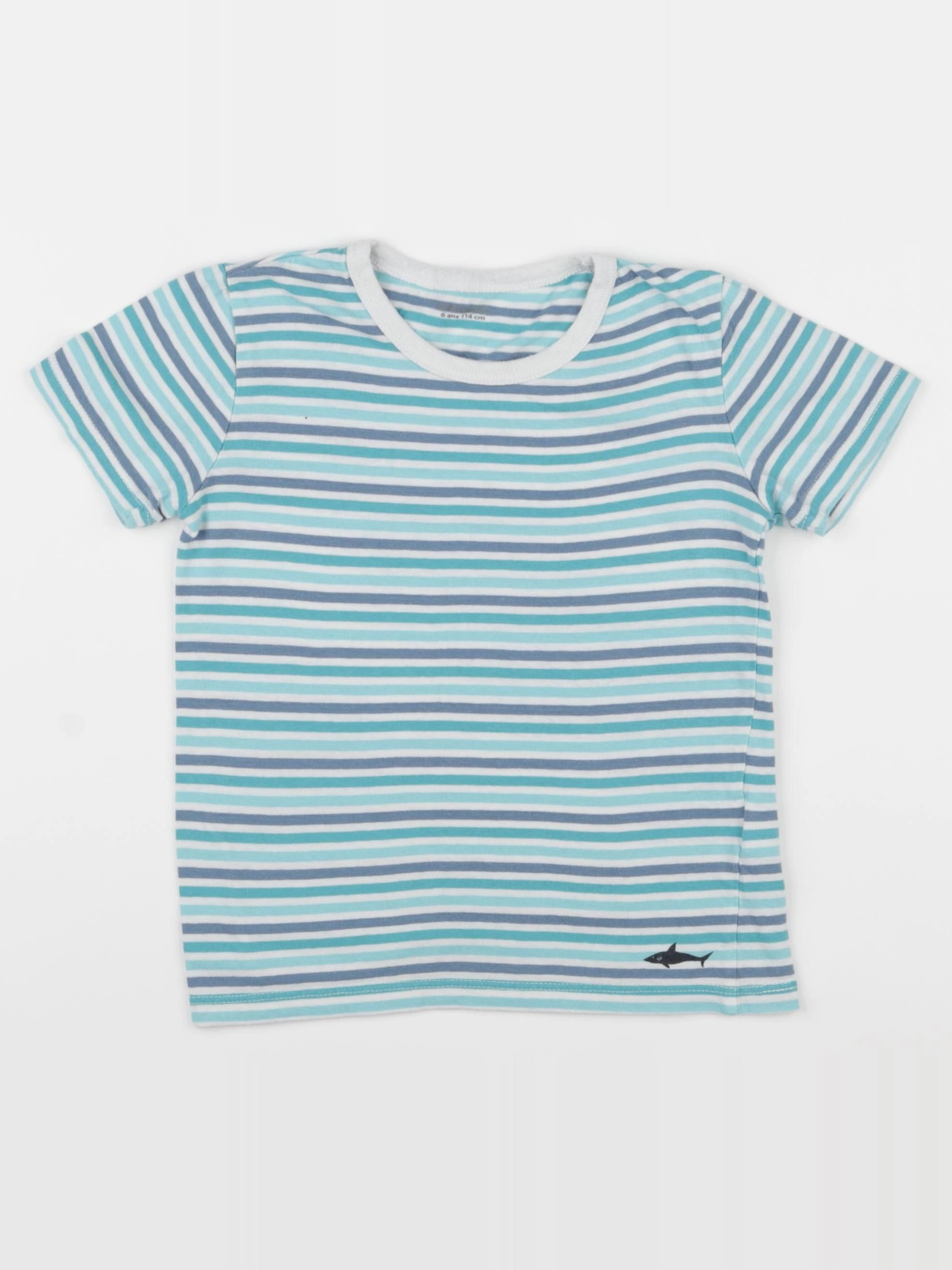 Vertbaudet - tee-shirt bleu - 6 ans