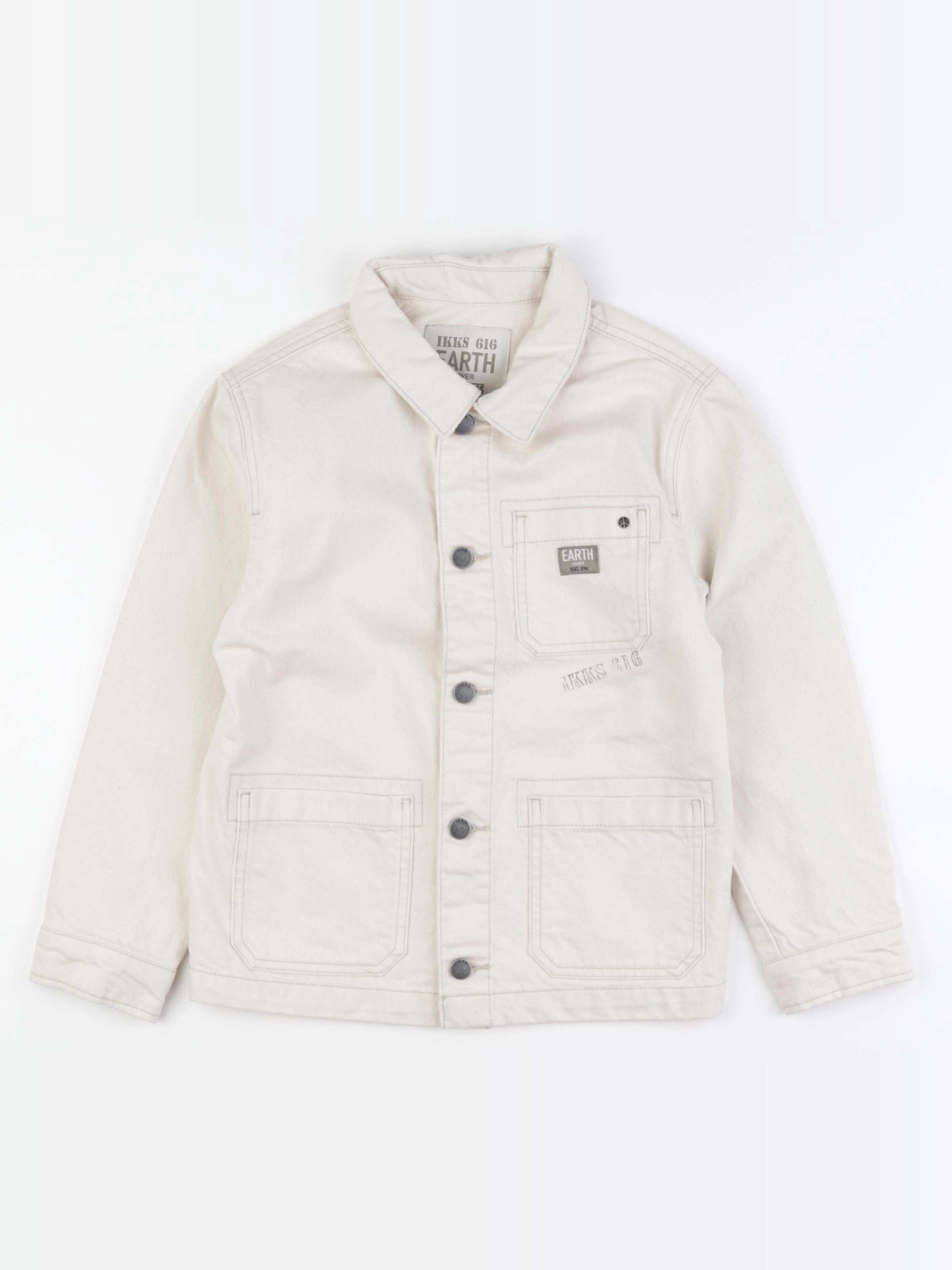 IKKS - veste imprimé au dos beige - 8 ans