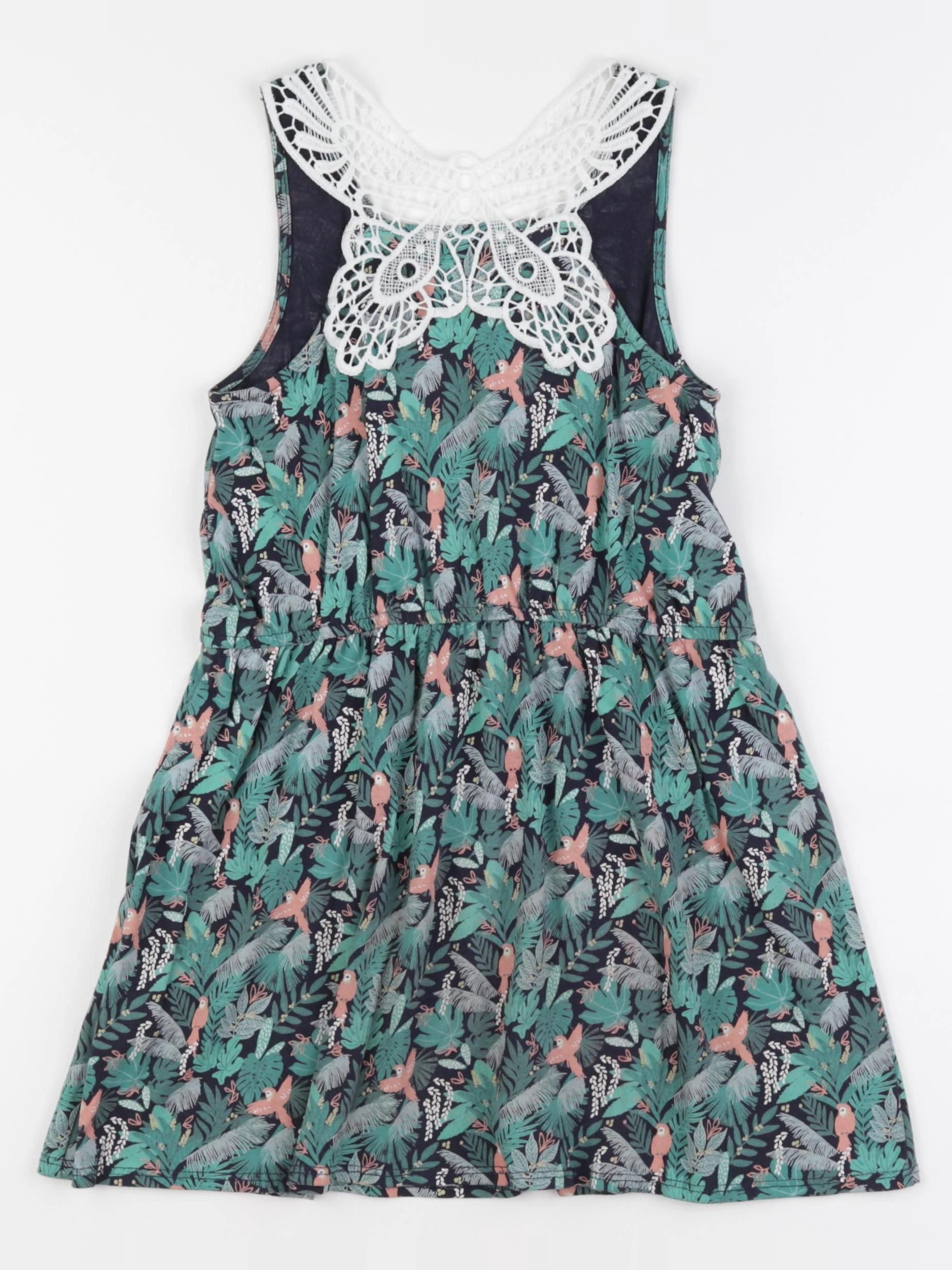 Vertbaudet - robe vert - 6 ans
