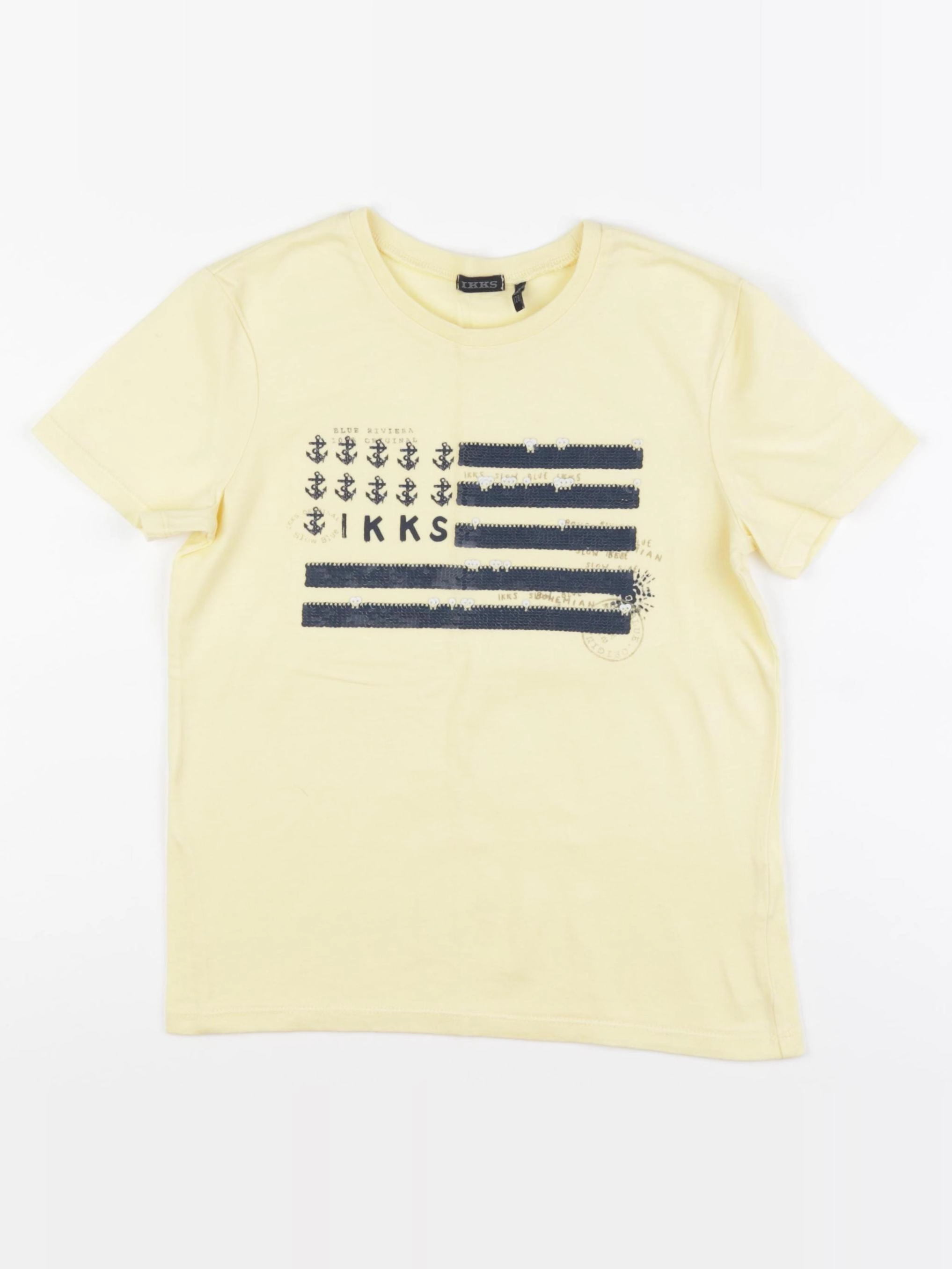 IKKS - tee-shirt jaune - 8 ans
