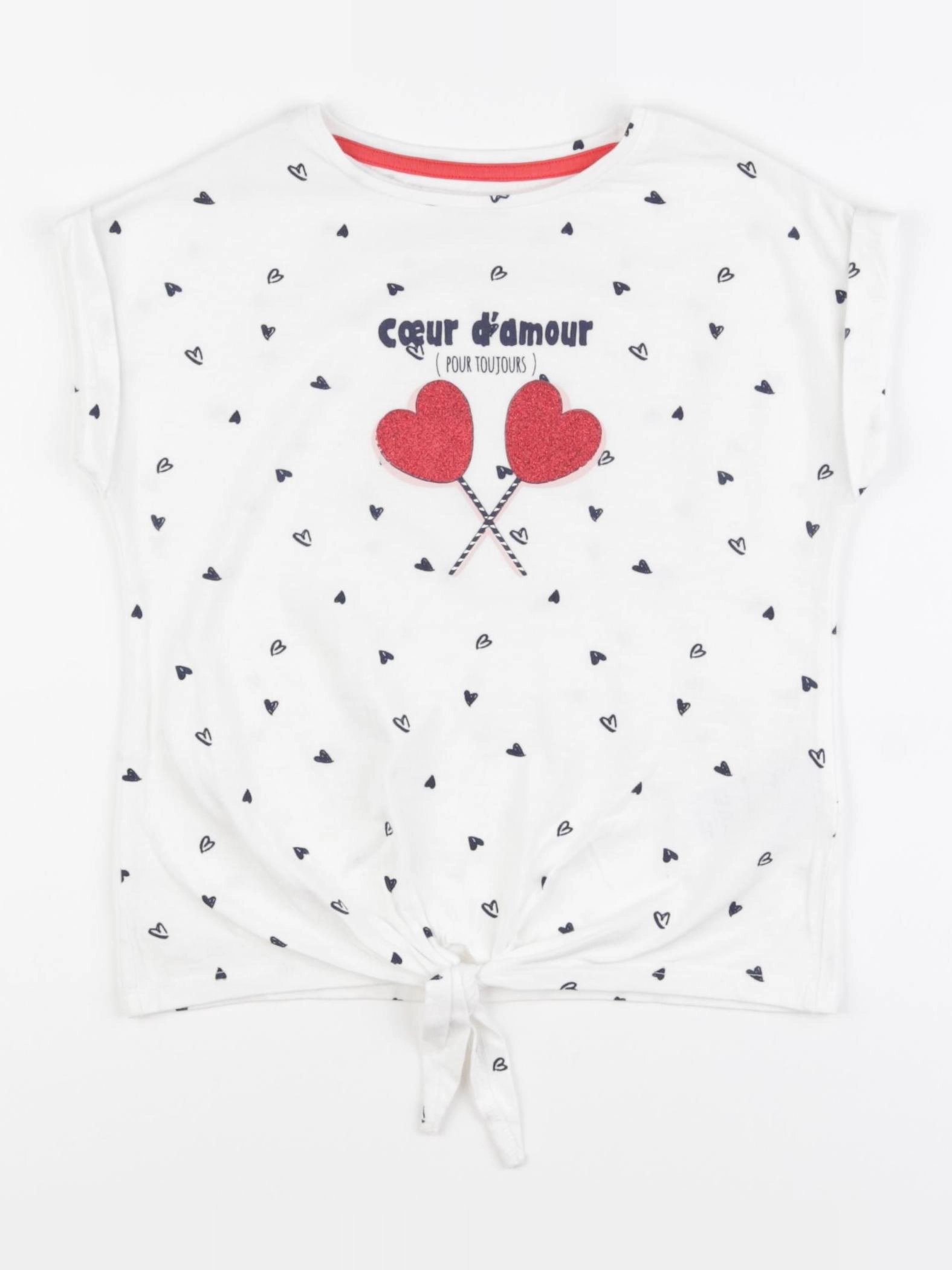 Vertbaudet - tee-shirt blanc - 5 ans