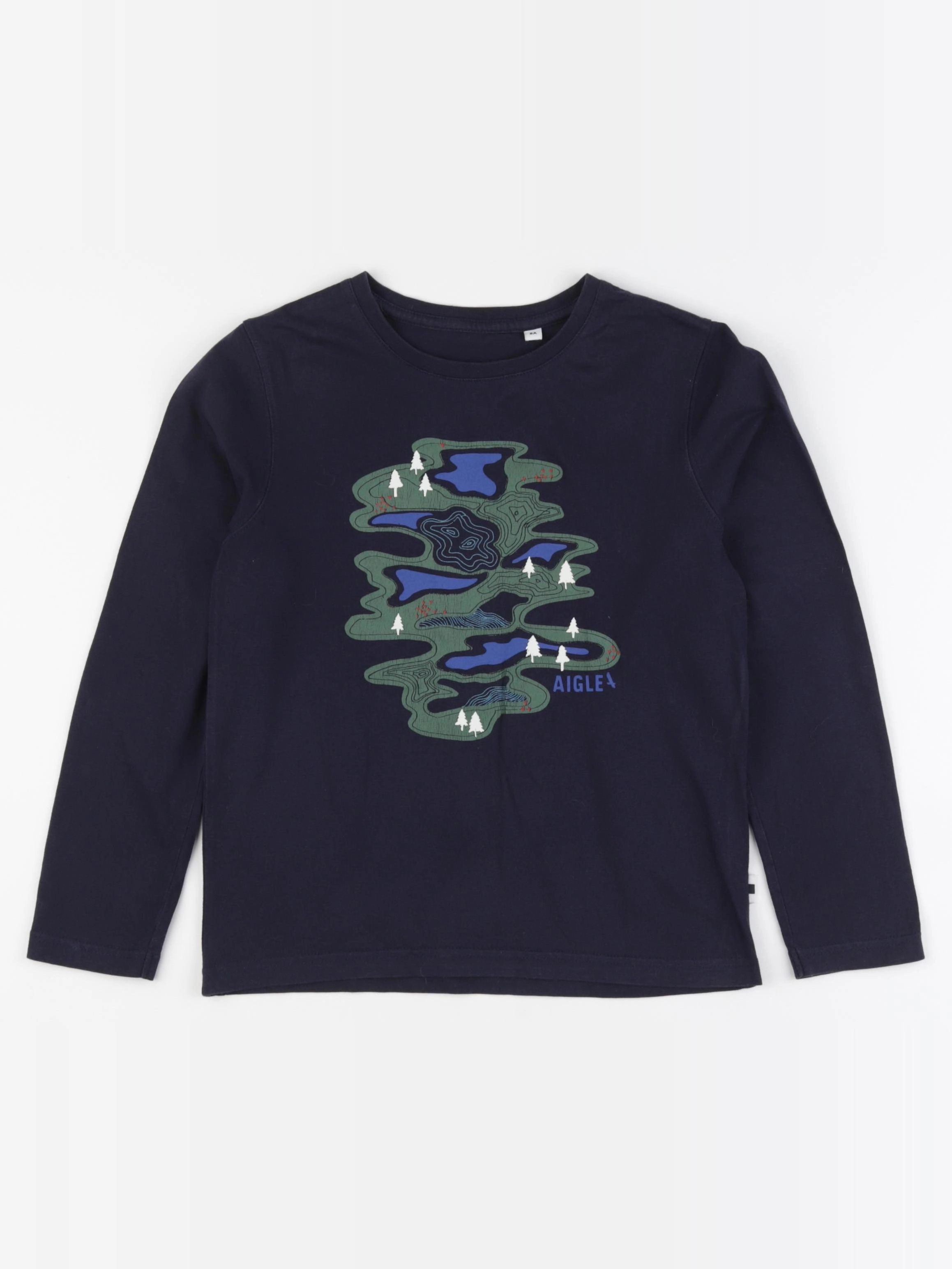 Aigle - tee-shirt bleu - 8 ans