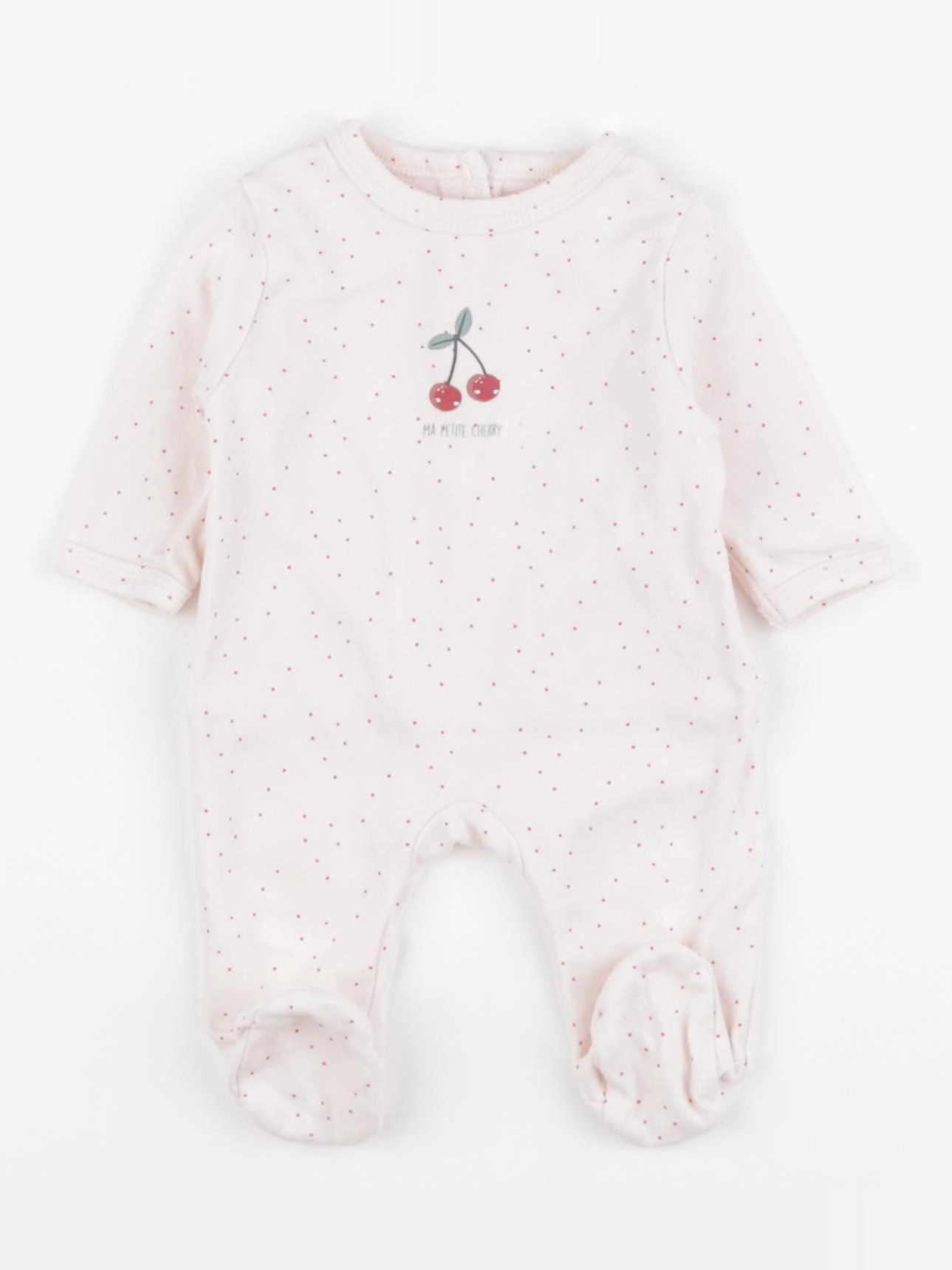 Vertbaudet - pyjama coton rose - 0 mois