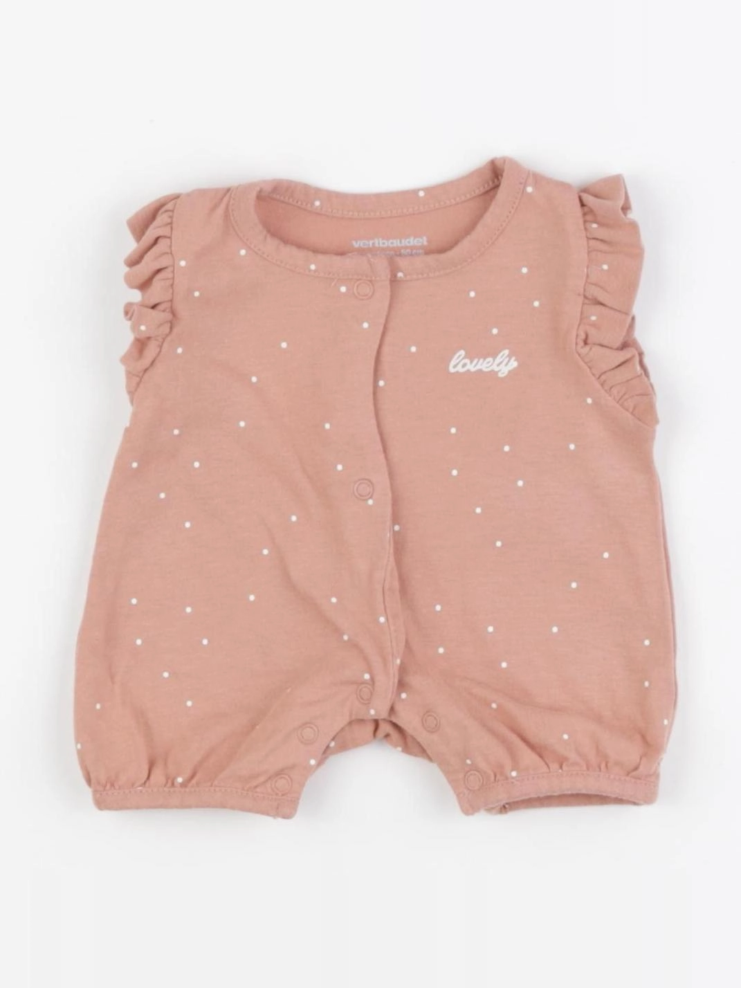 Vertbaudet - combinaison rose - 0 mois