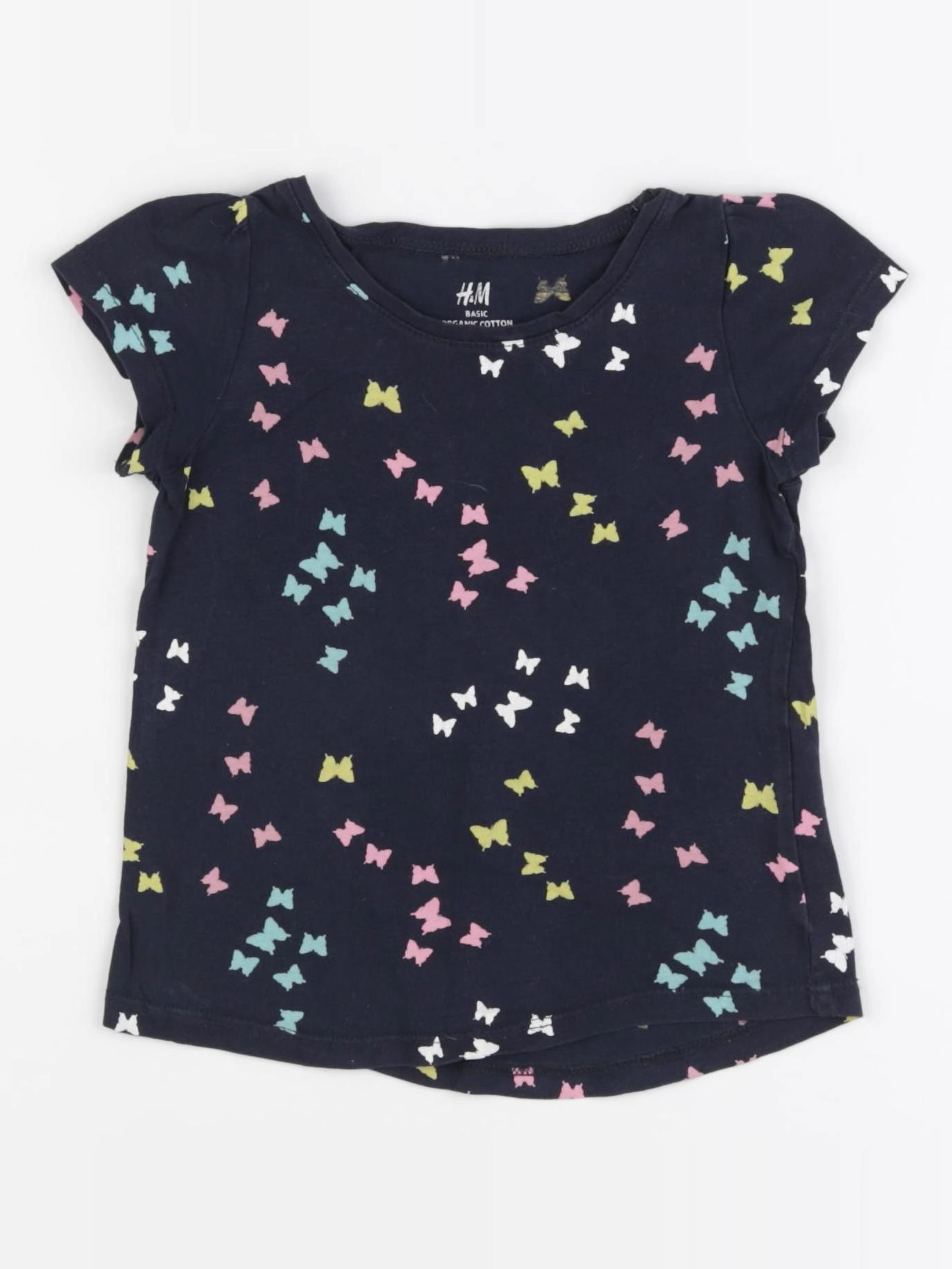 H&M - tee-shirt bleu - 18/24 mois