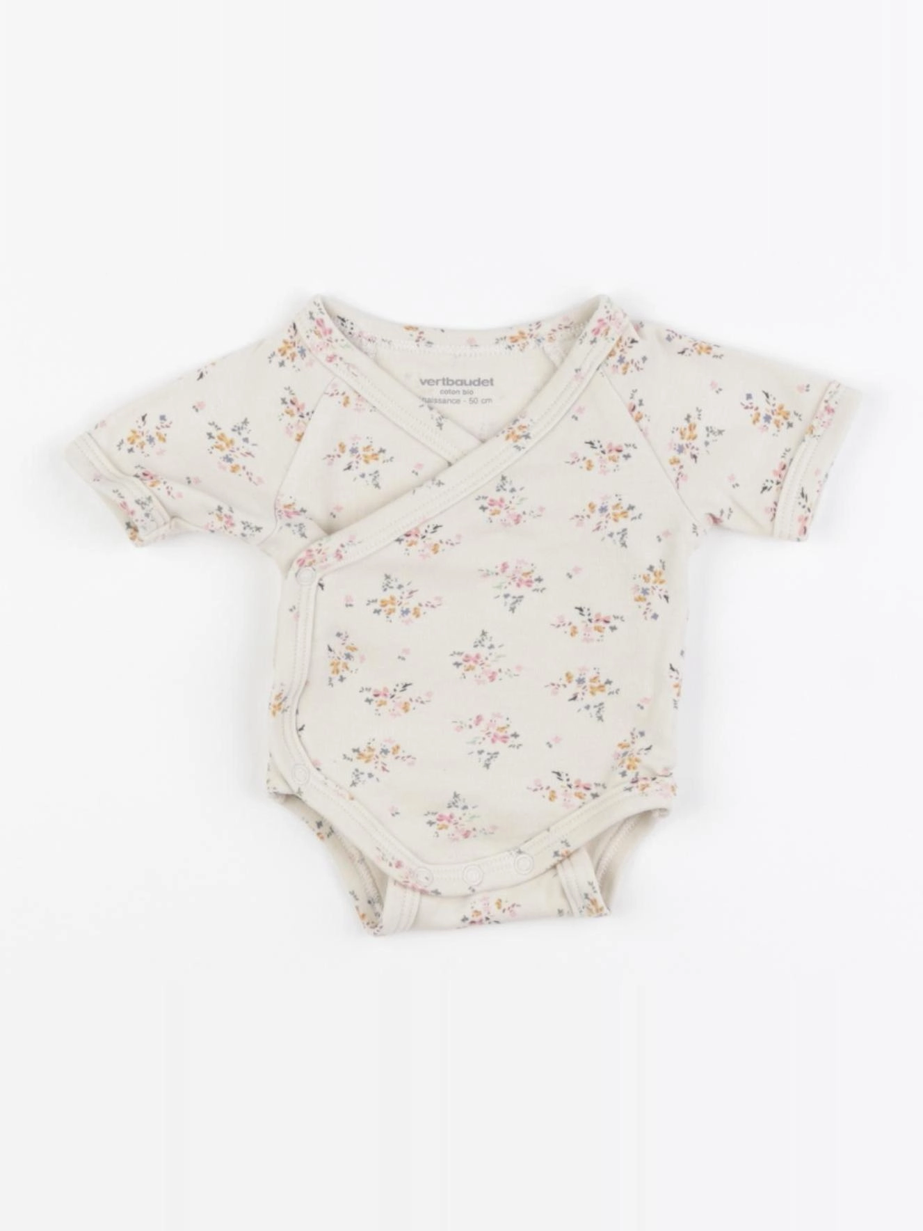 Vertbaudet - body beige - 0 mois