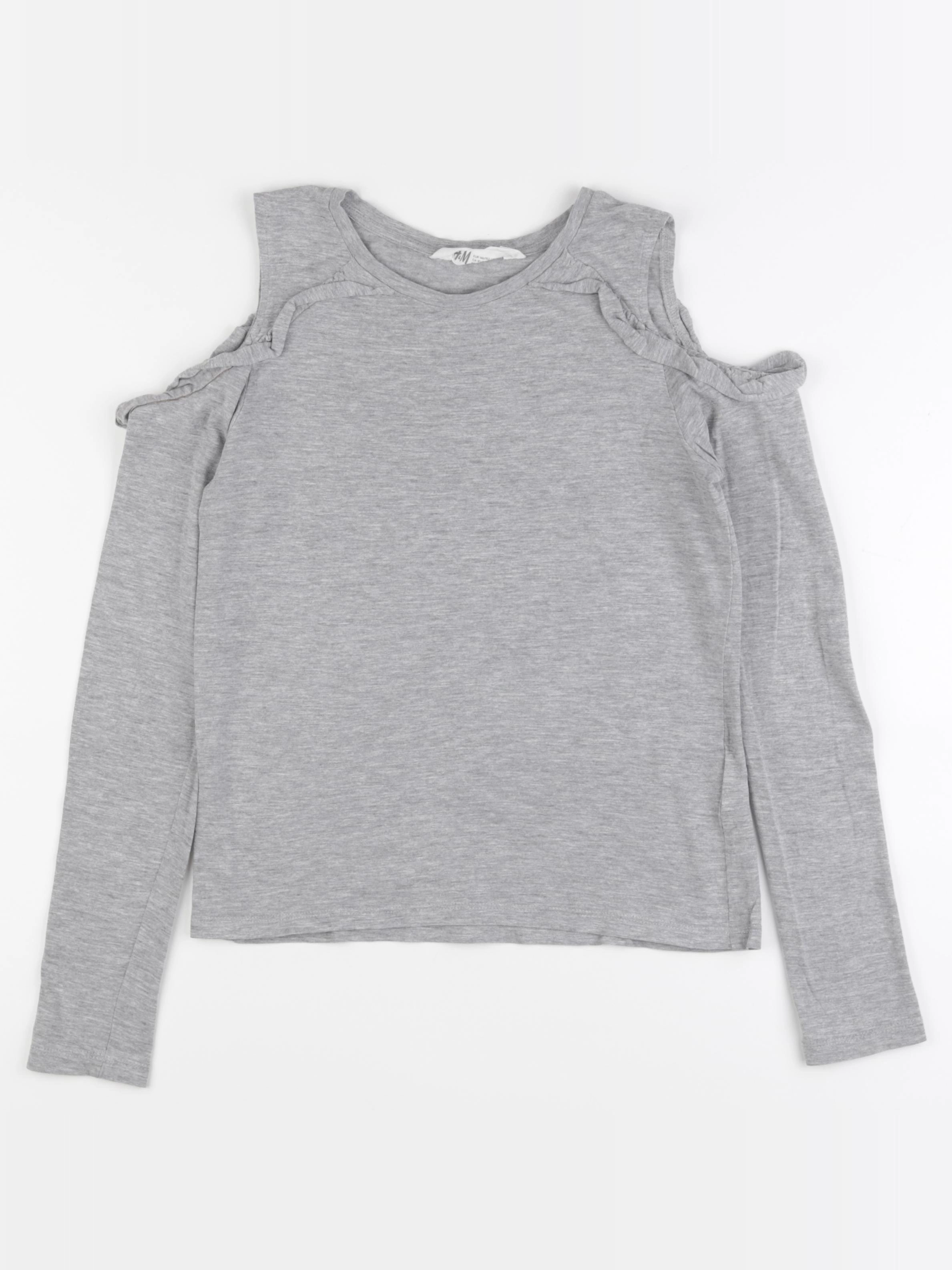 H&M - tee-shirt gris - 10/12 ans