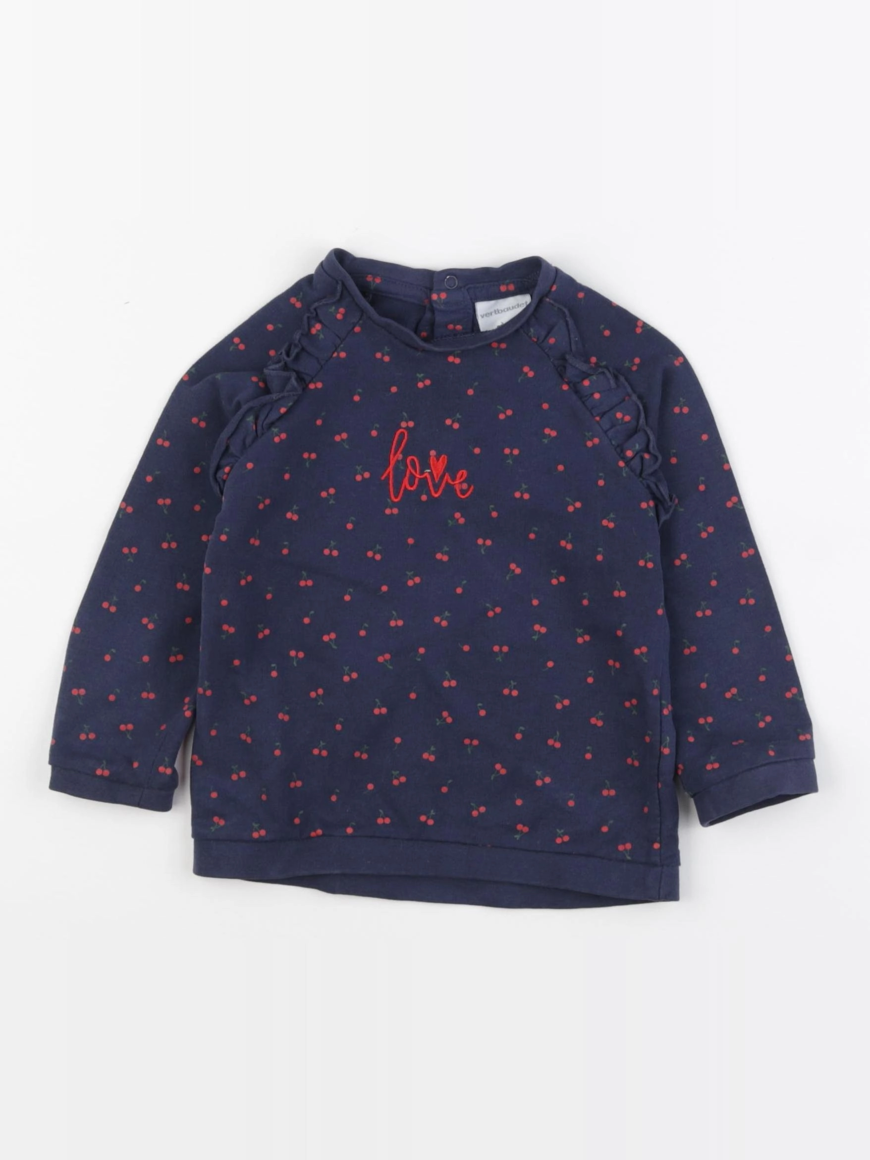 Vertbaudet - sweat bleu - 2 ans