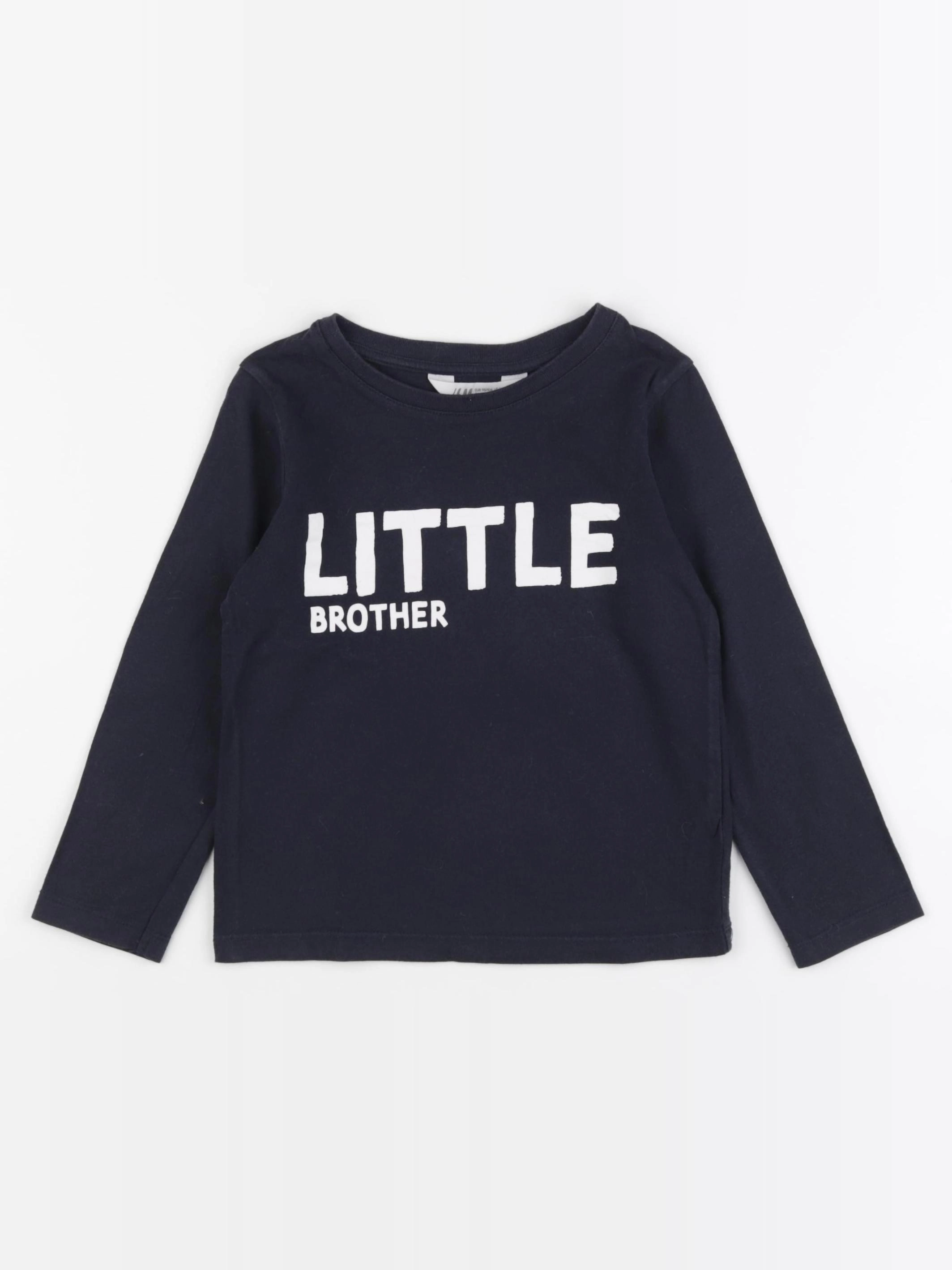 H&M - tee-shirt bleu - 6/8 ans