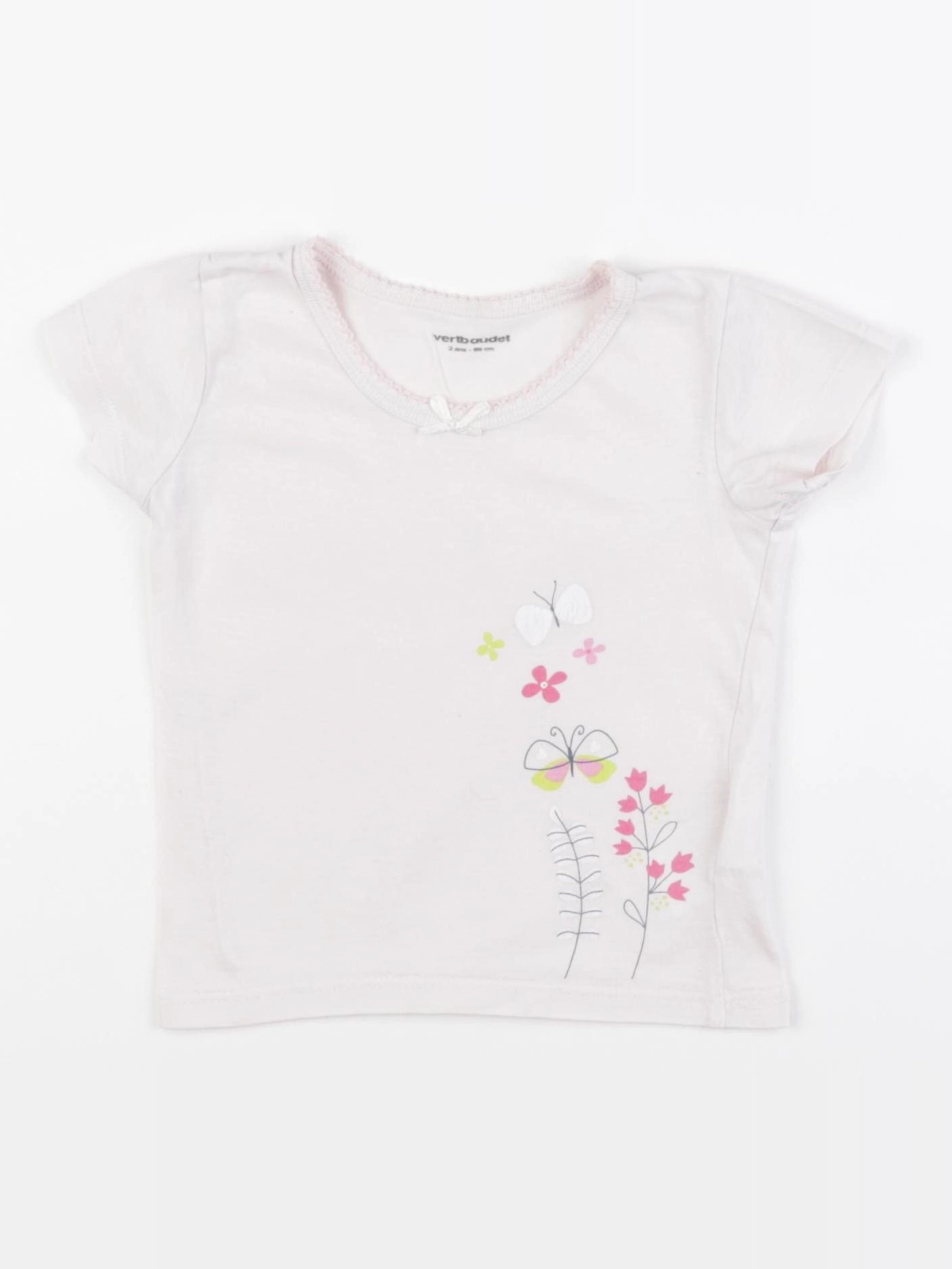 Vertbaudet - maillot de corps rose - 2 ans