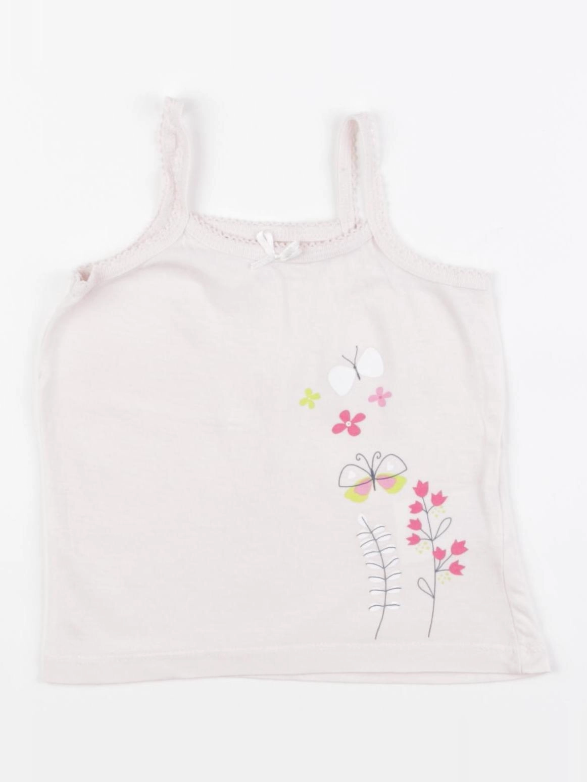 Vertbaudet - maillot de corps rose - 2 ans
