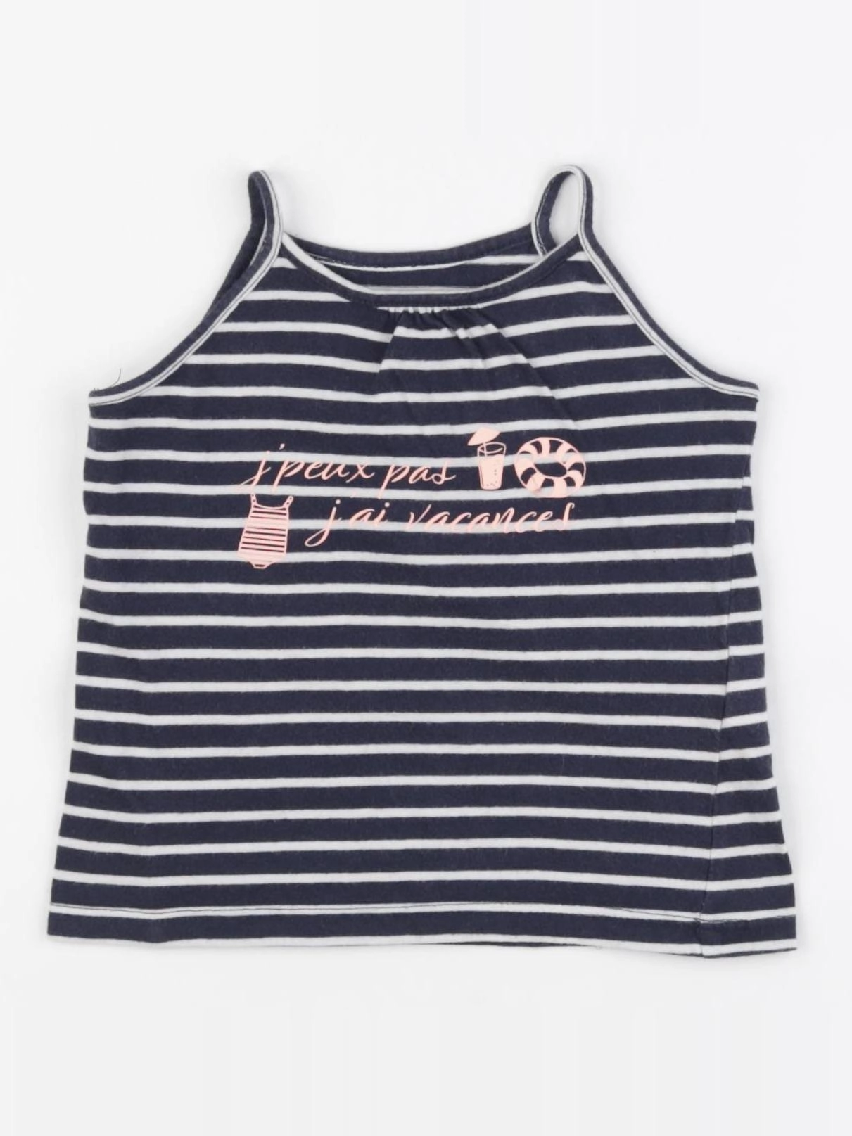 Vertbaudet - débardeur bleu - 18 mois