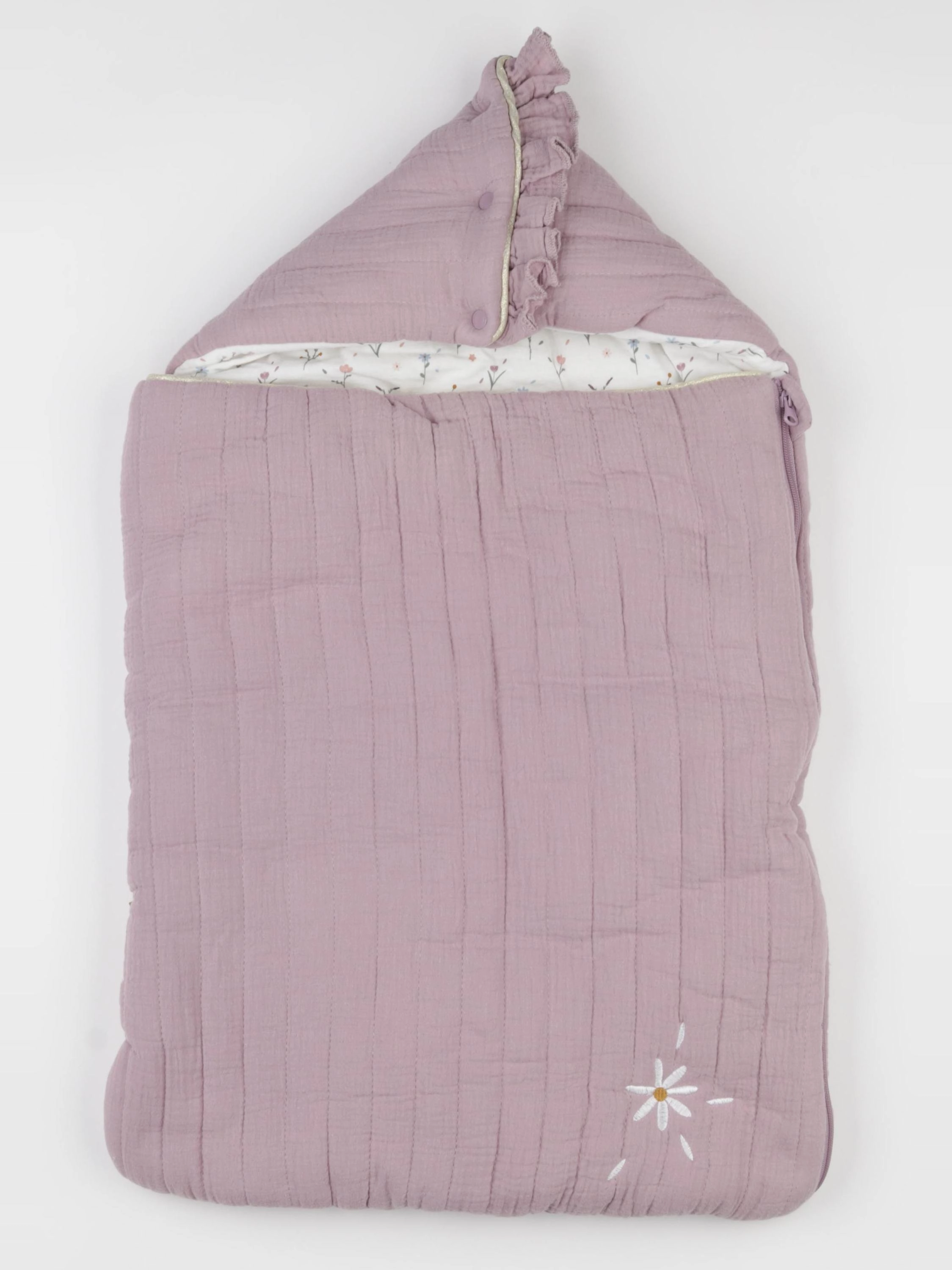 Vertbaudet - nid d'ange violet - 0/6 mois
