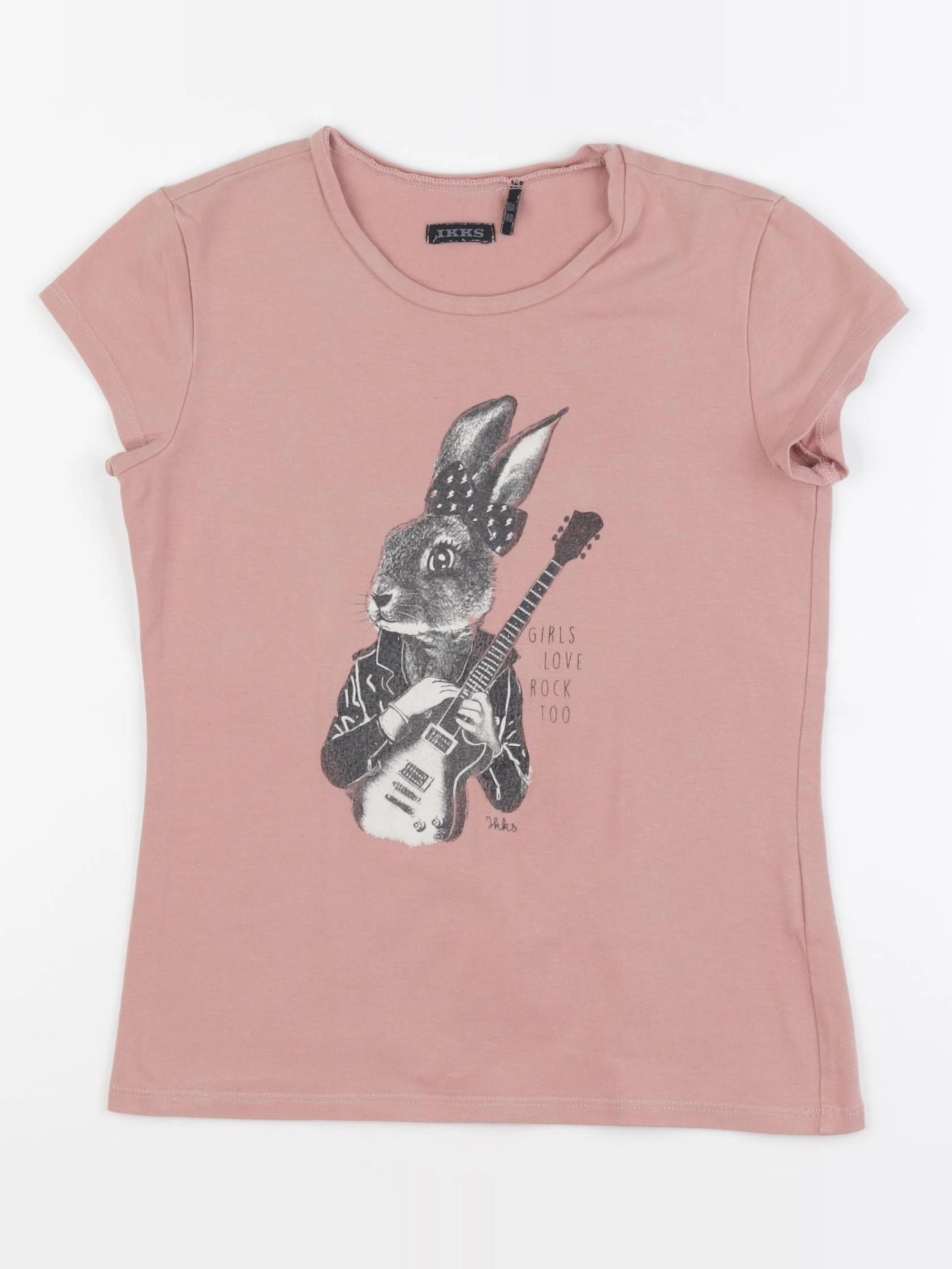IKKS - tee-shirt rose - 10 ans