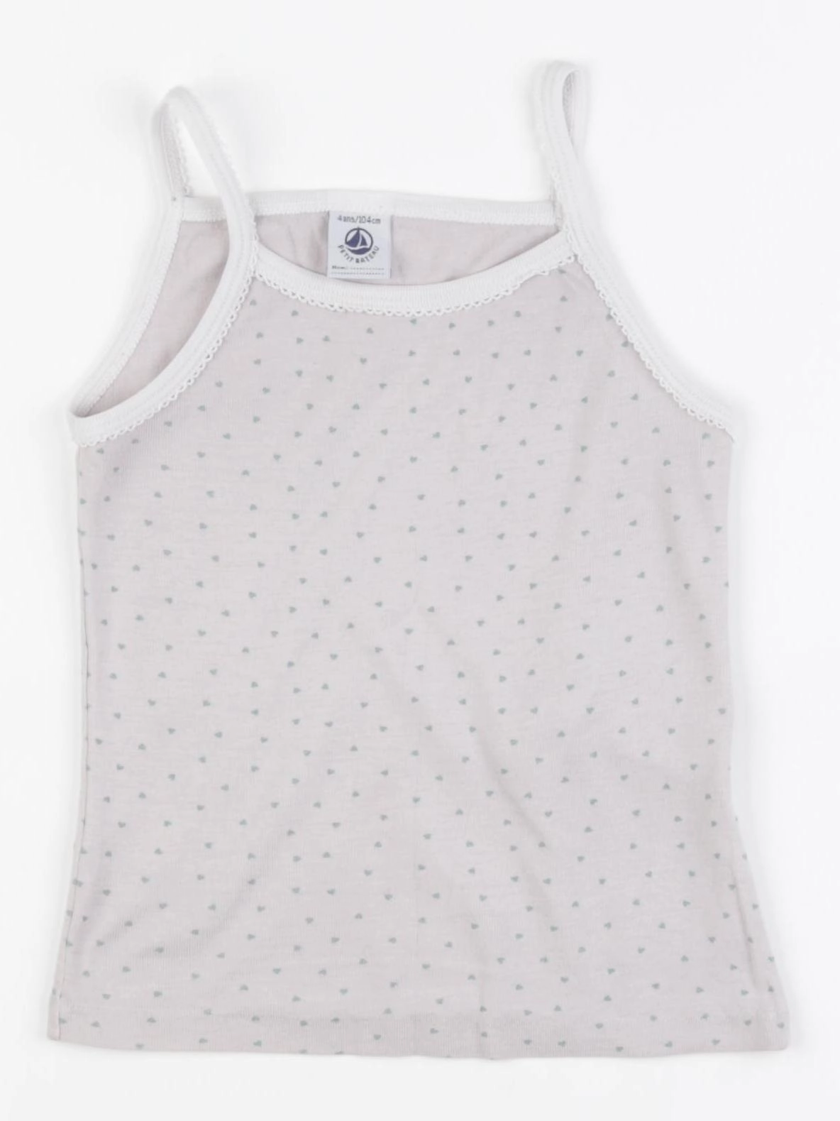 Petit Bateau - maillot de corps marron - 4 ans