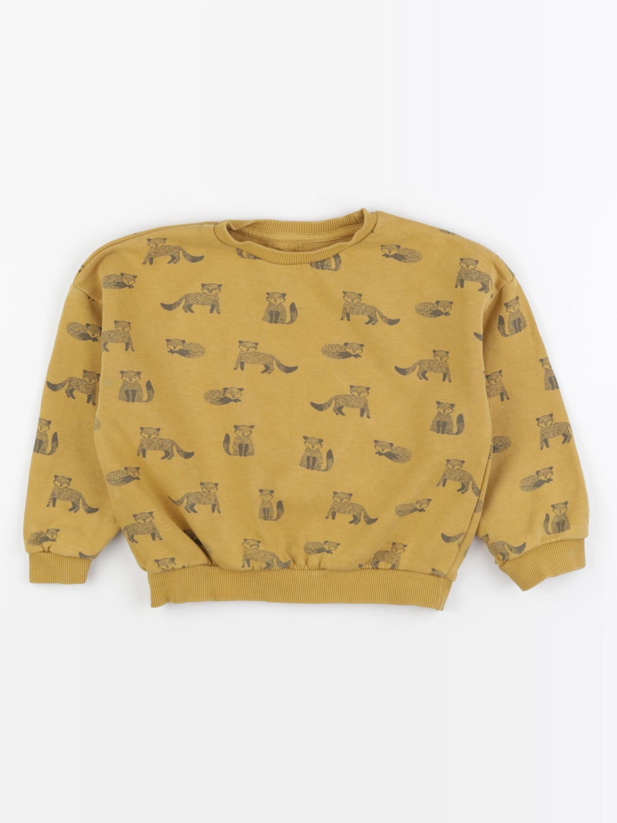Monoprix - sweat jaune - 4 ans