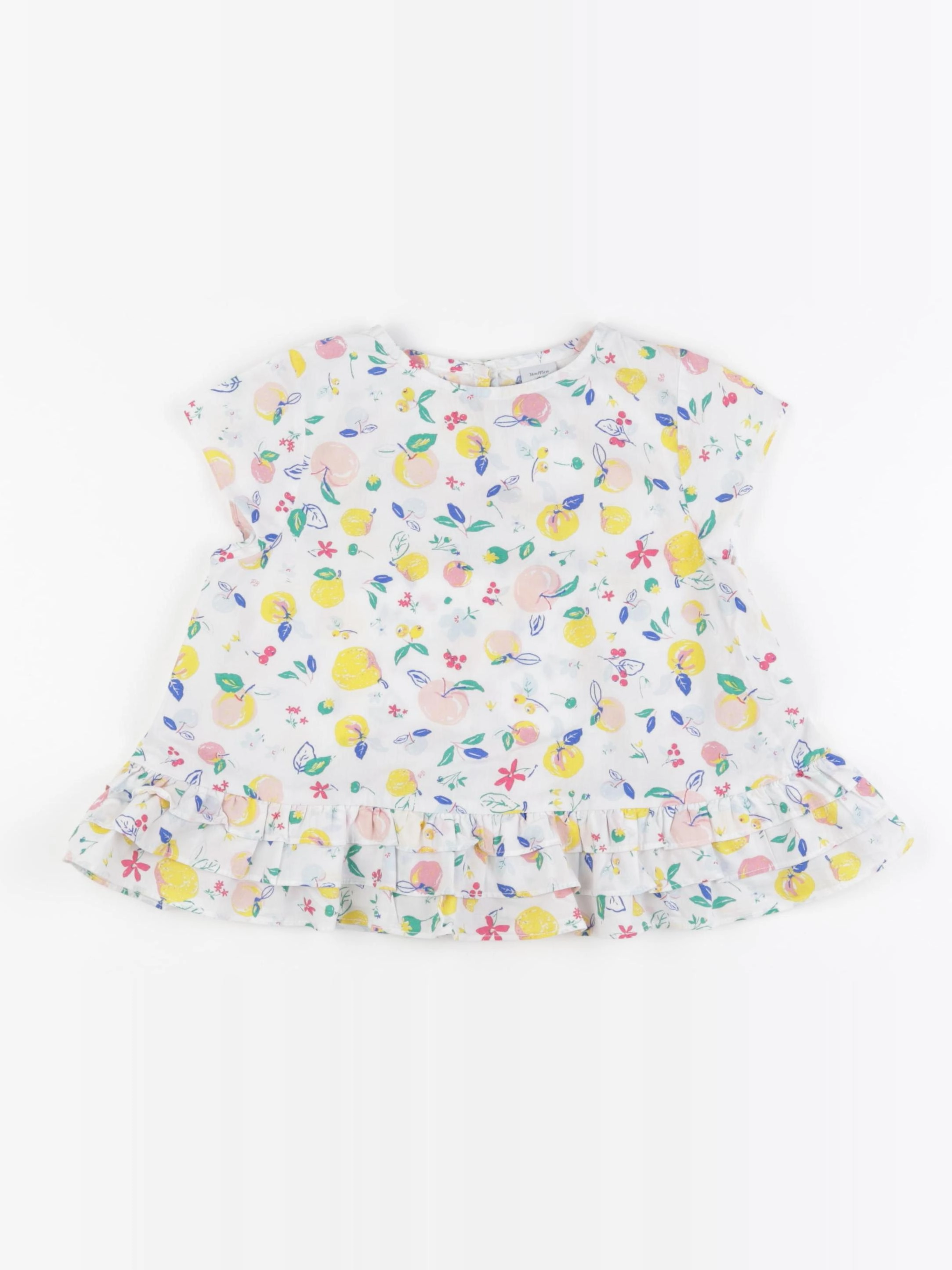 Petit Bateau - blouse multicolore - 36 mois