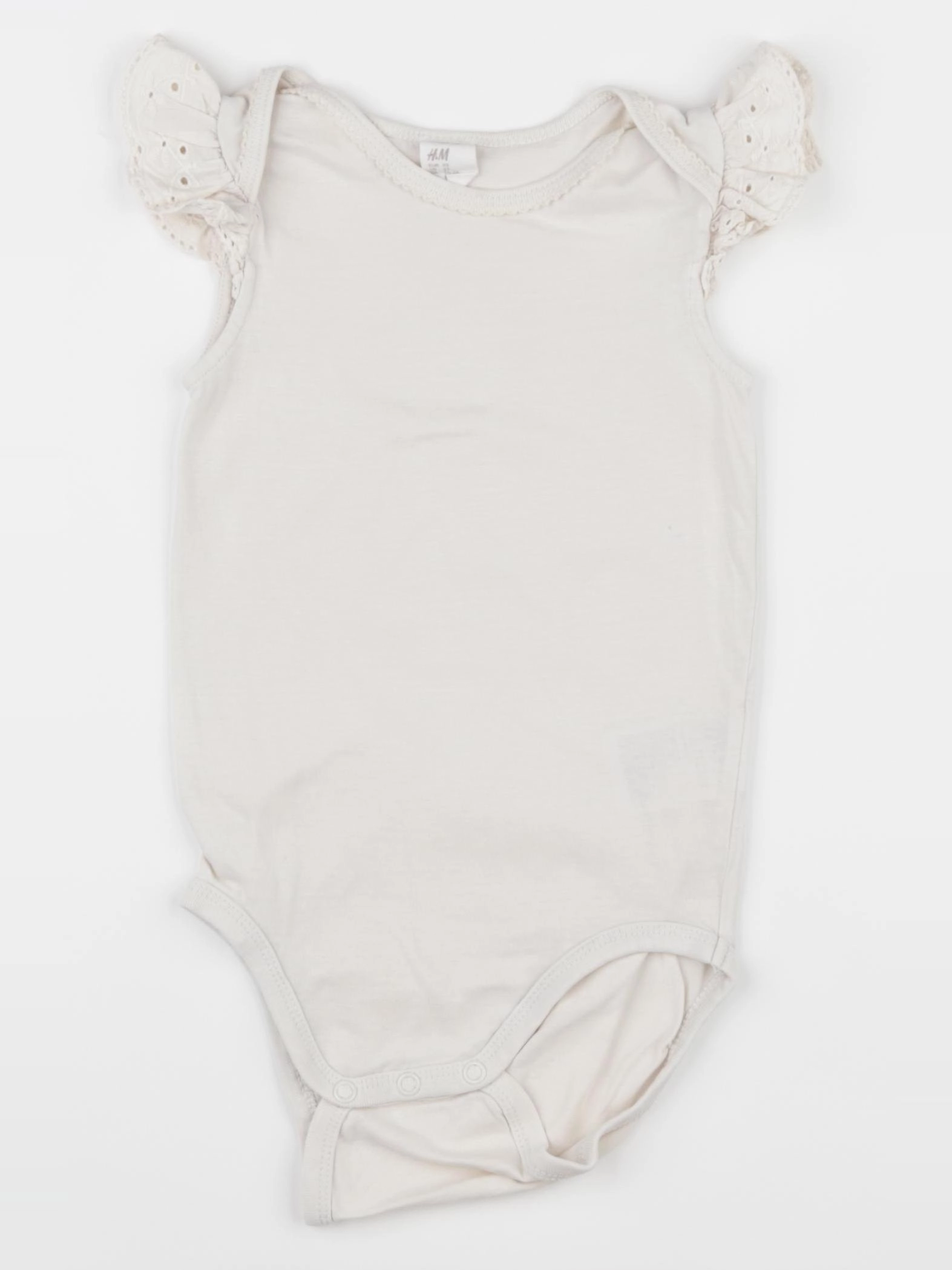 H&M - body à col beige - 18/24 mois