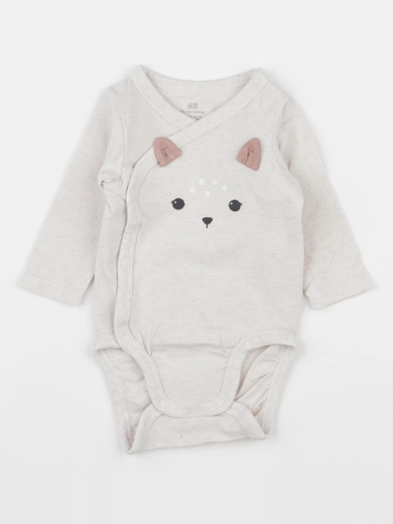 H&M - body beige - 1/3 mois