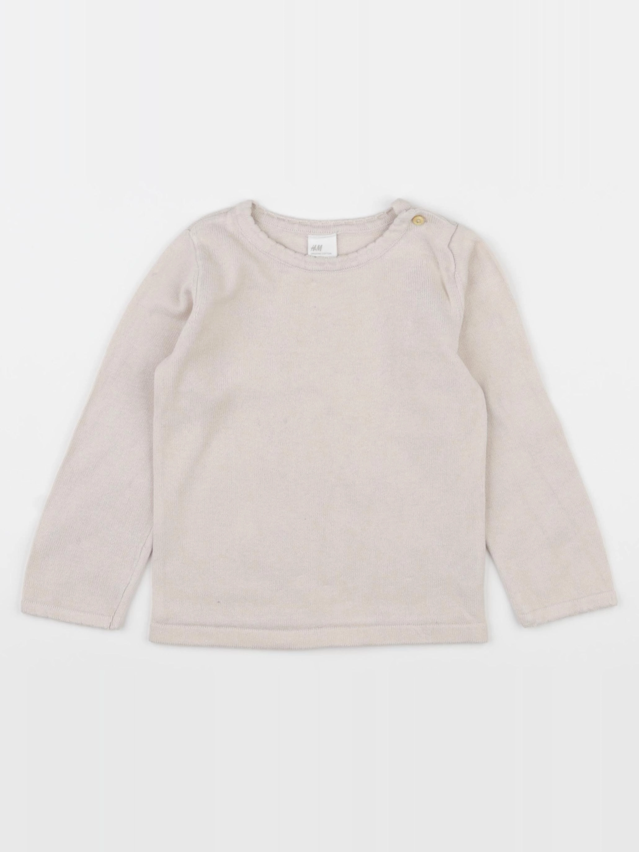 H&M - pull beige - 12/18 mois