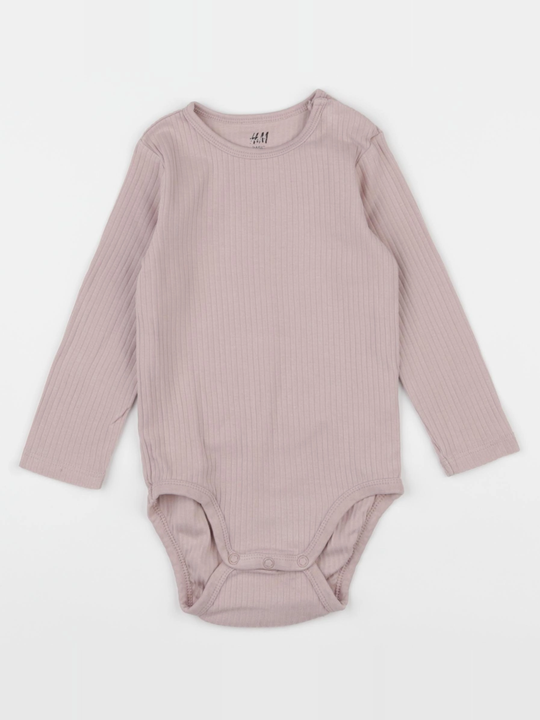 H&M - body rose - 9/12 mois