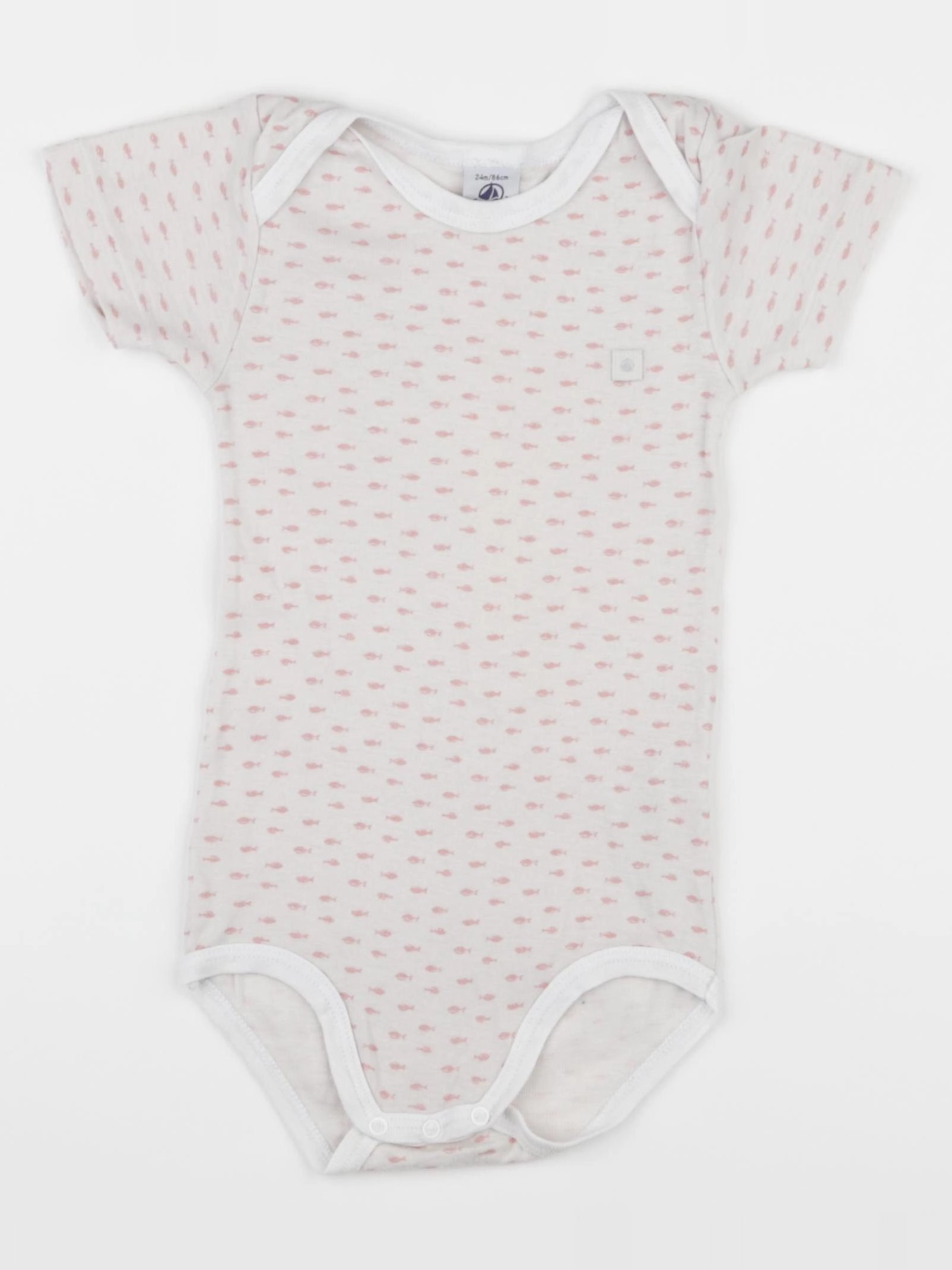 Petit Bateau - body blanc - 24 mois