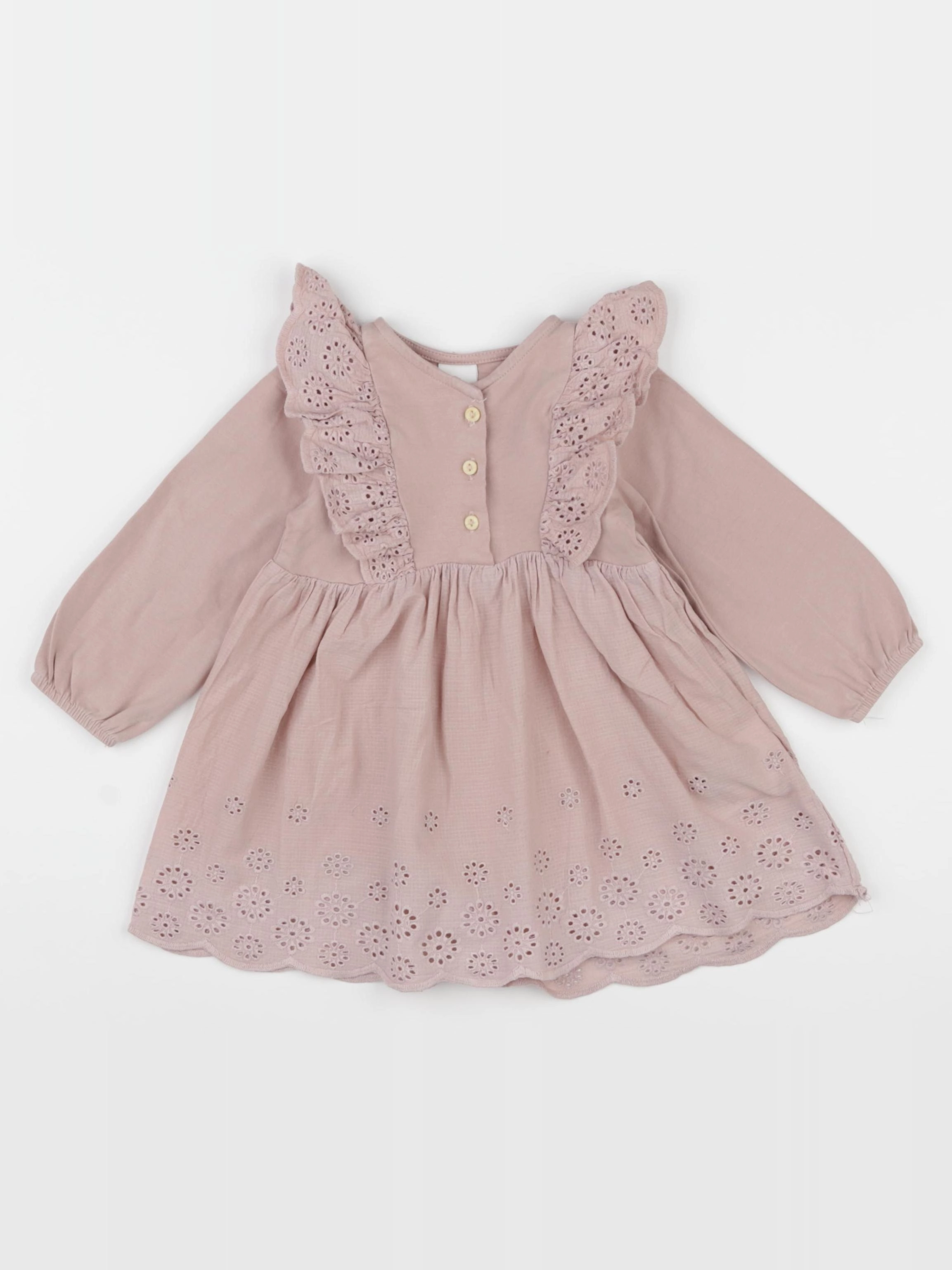 H&M - robe rose - 9/12 mois