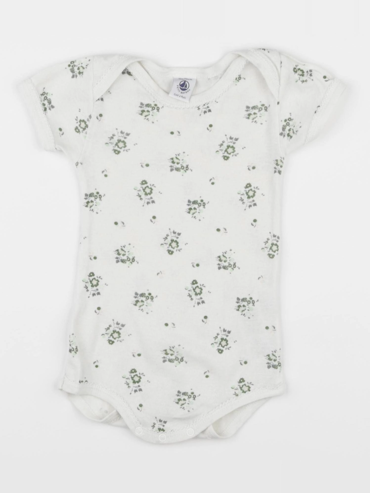 Petit Bateau - body beige - 12 mois