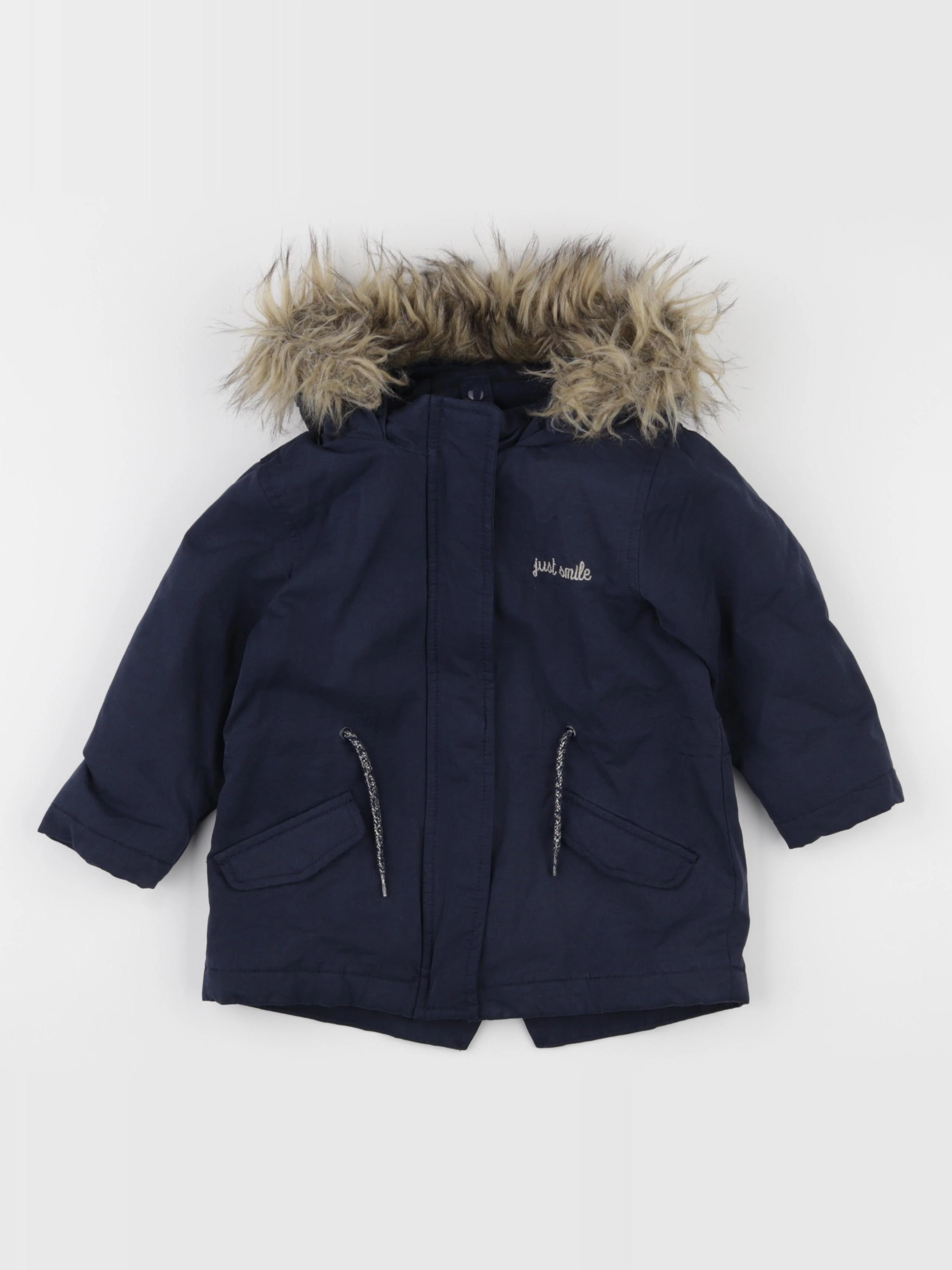 Vertbaudet - manteau bleu - 3 ans