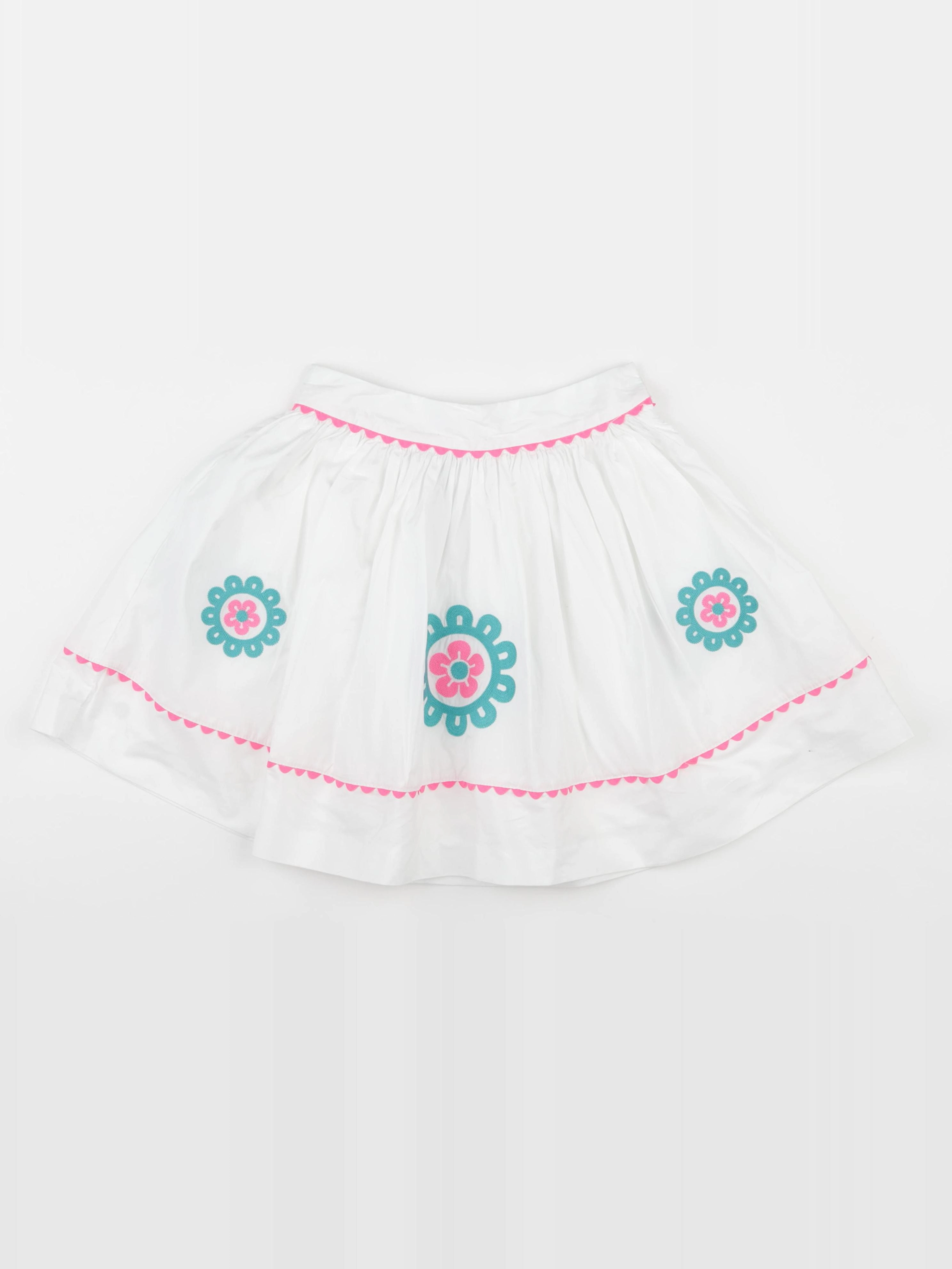 Jacadi - jupe blanc, rose, vert - 5 ans