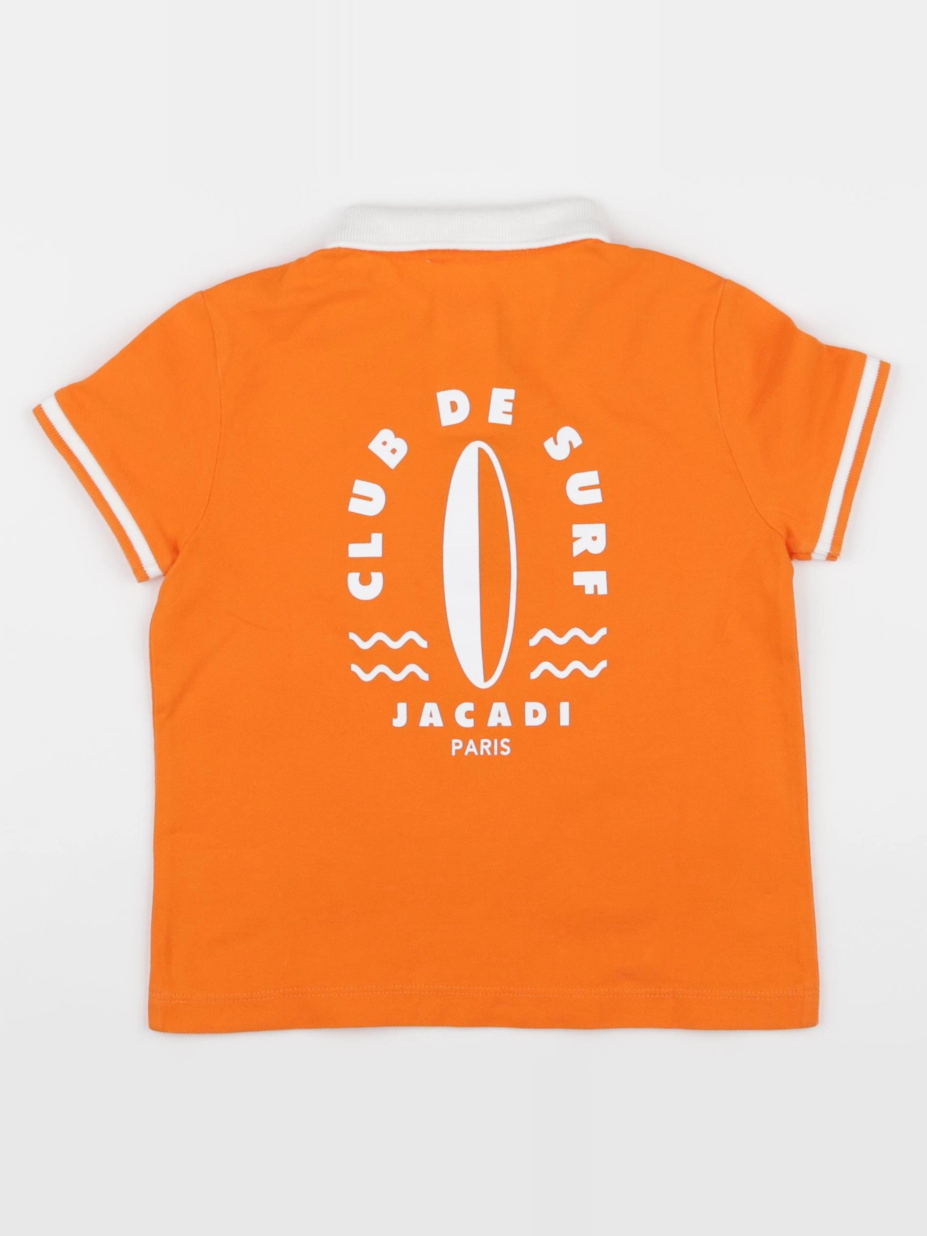 Jacadi - polo imprimé au dos orange - 4 ans