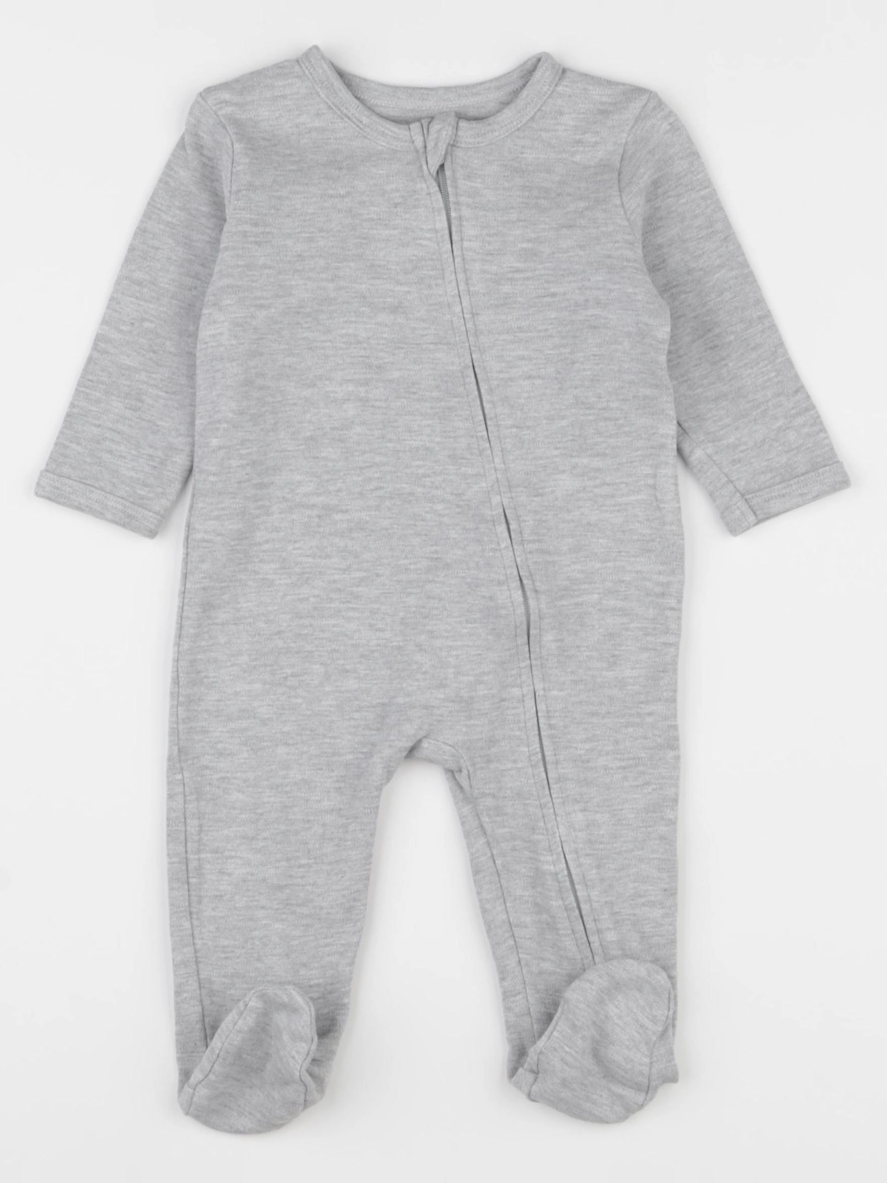 Vertbaudet - pyjama coton gris - 6 mois