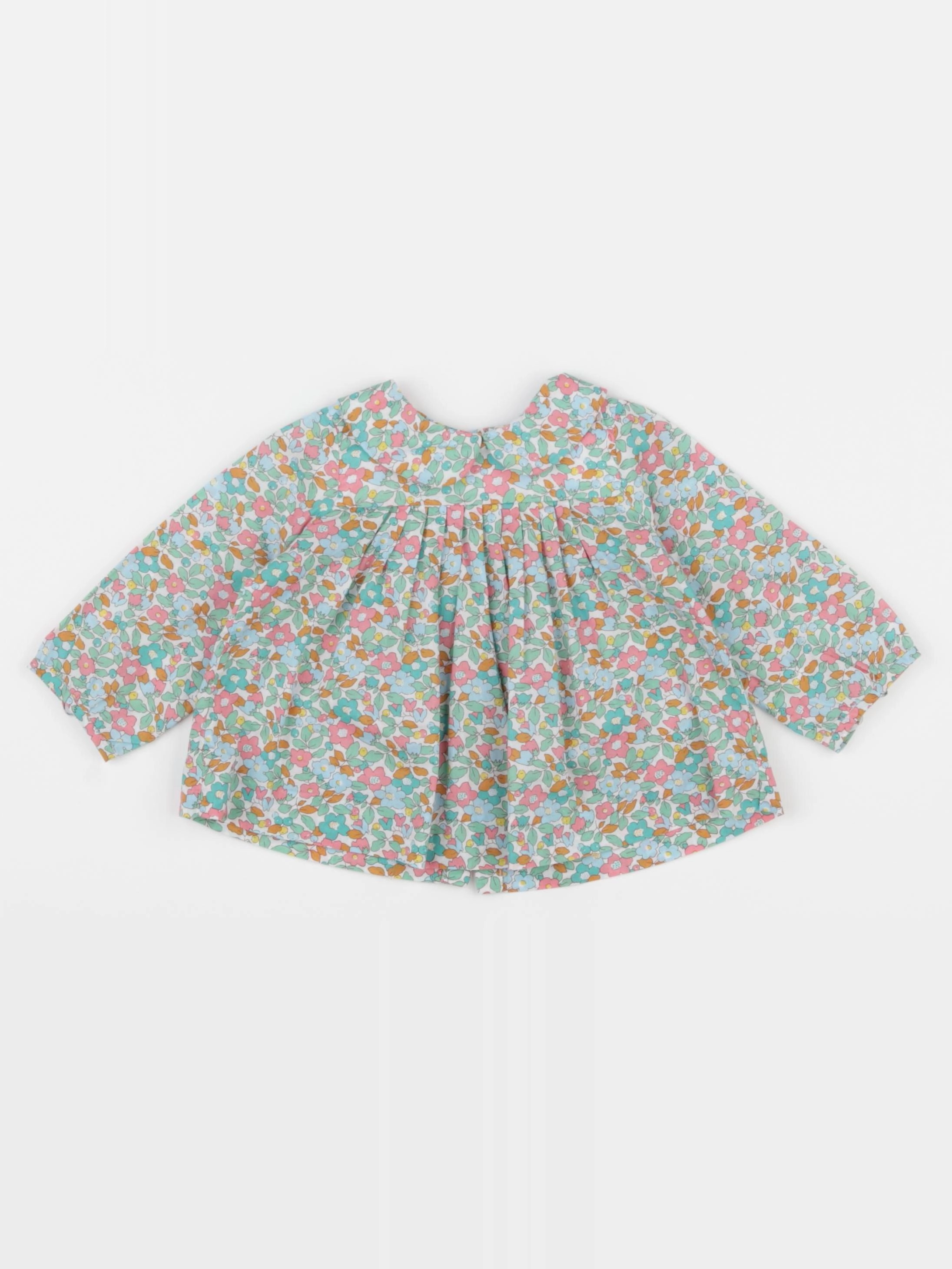 Jacadi - blouse liberty multicolore - 6 mois