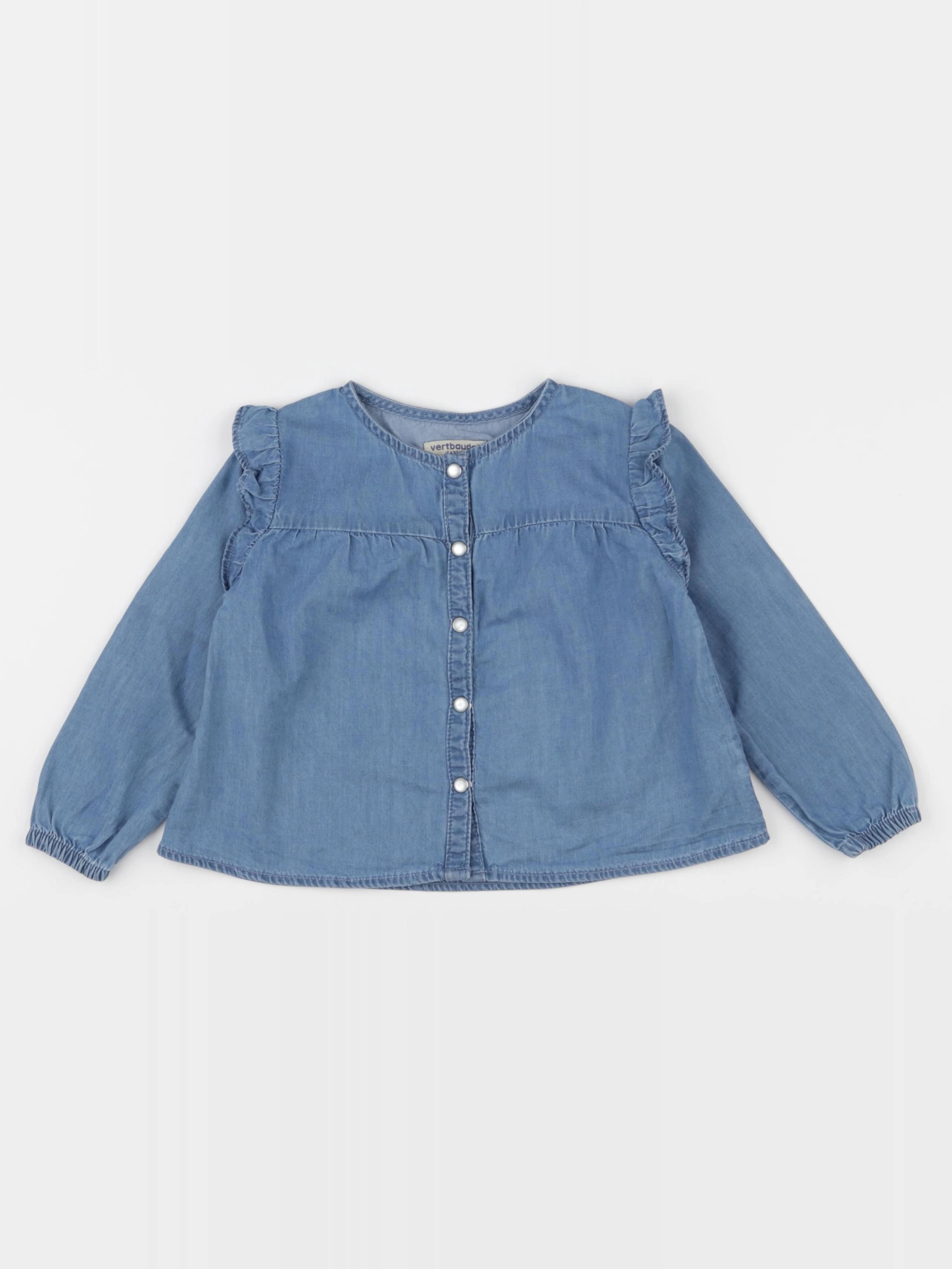 Vertbaudet - blouse bleu - 3 ans