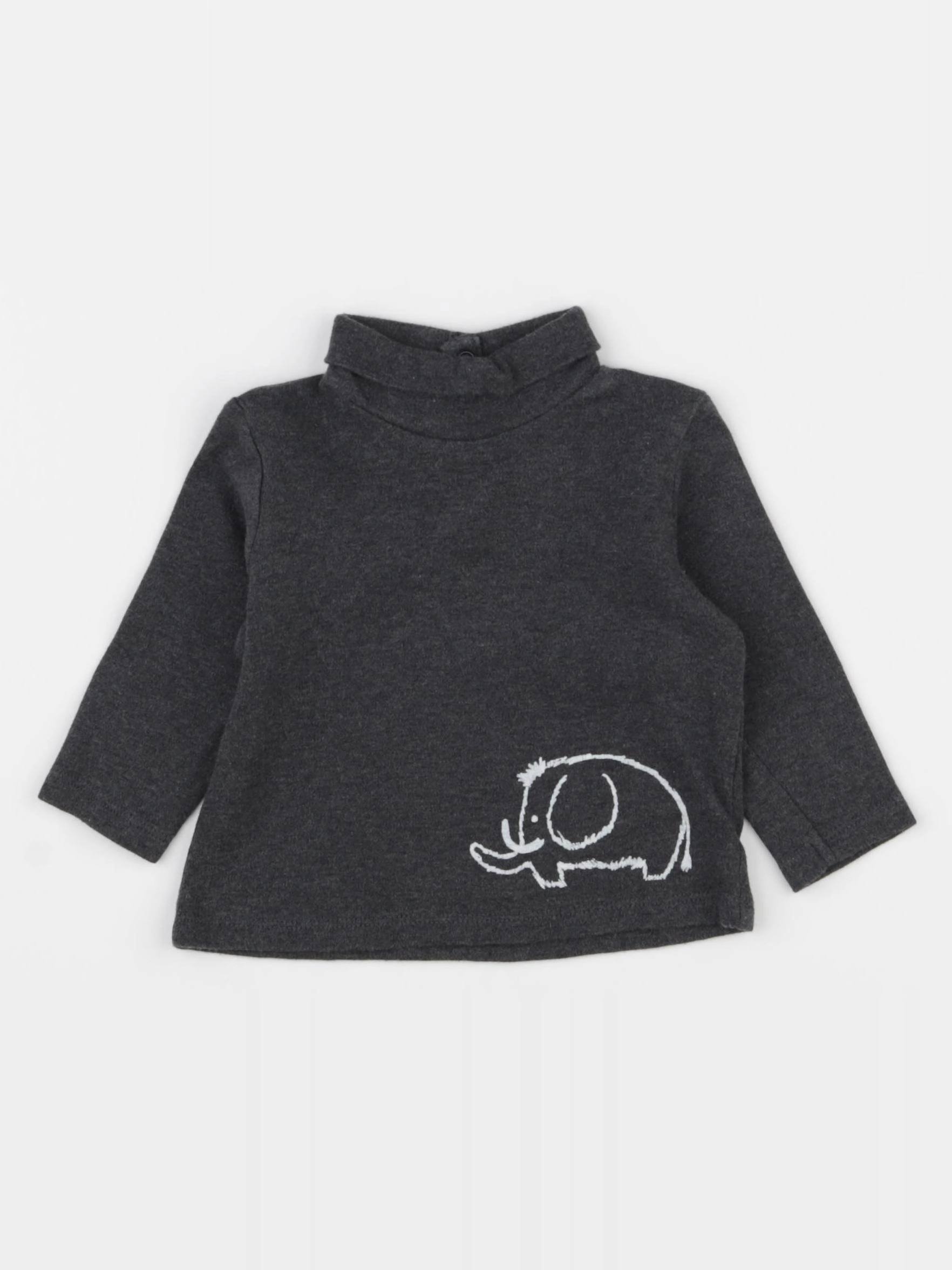 Natalys - sous-pull gris - 6 mois