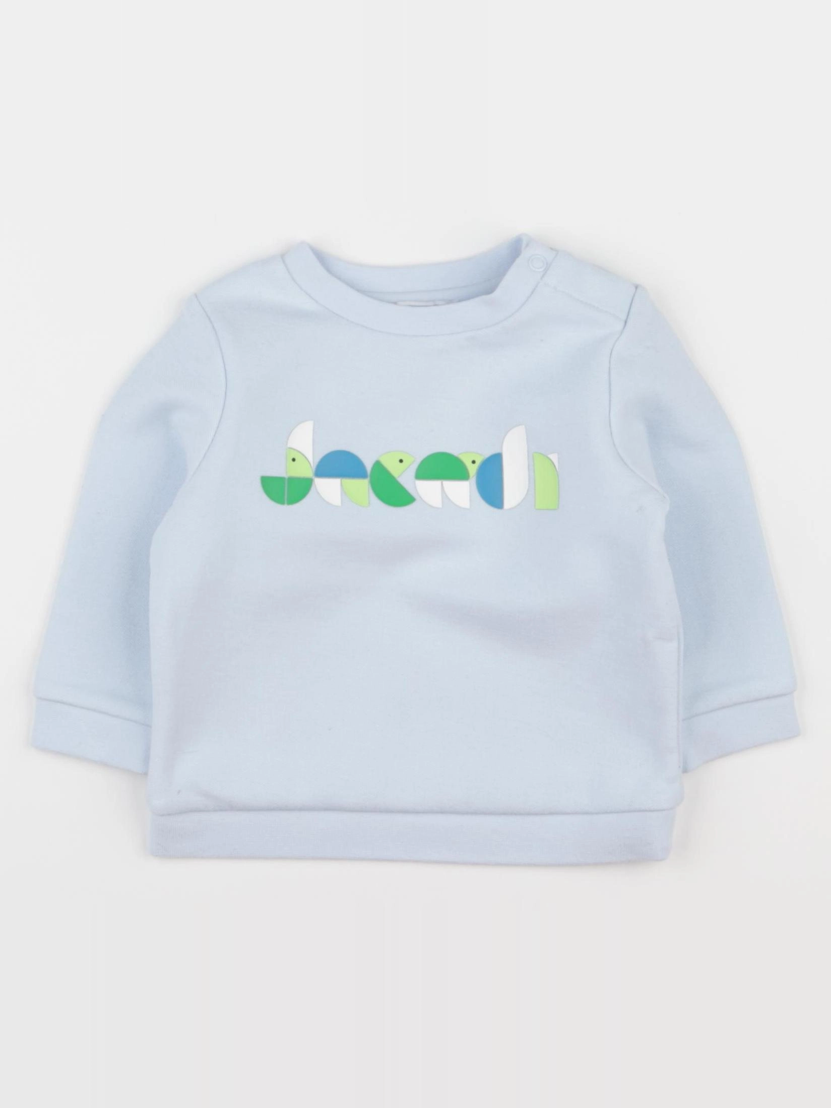 Jacadi - sweat bleu - 12 mois