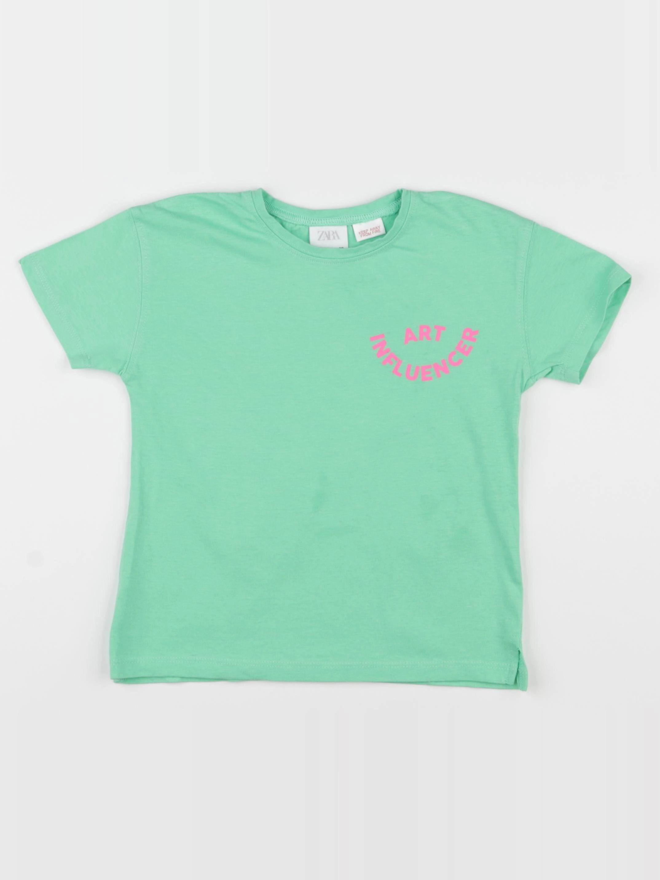 Zara - tee-shirt vert - 2/3 ans