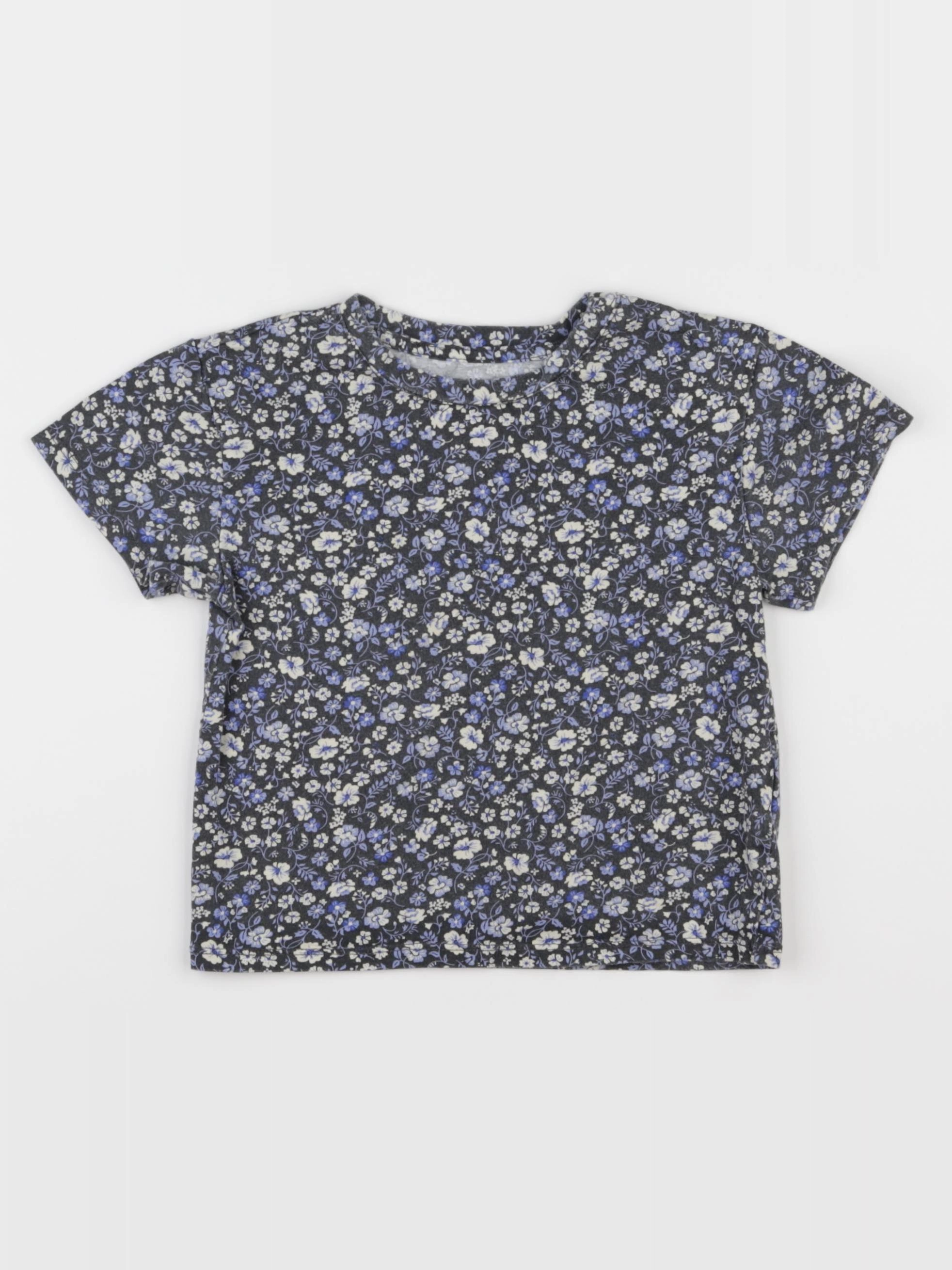 H&M - tee-shirt bleu - 2/4 ans