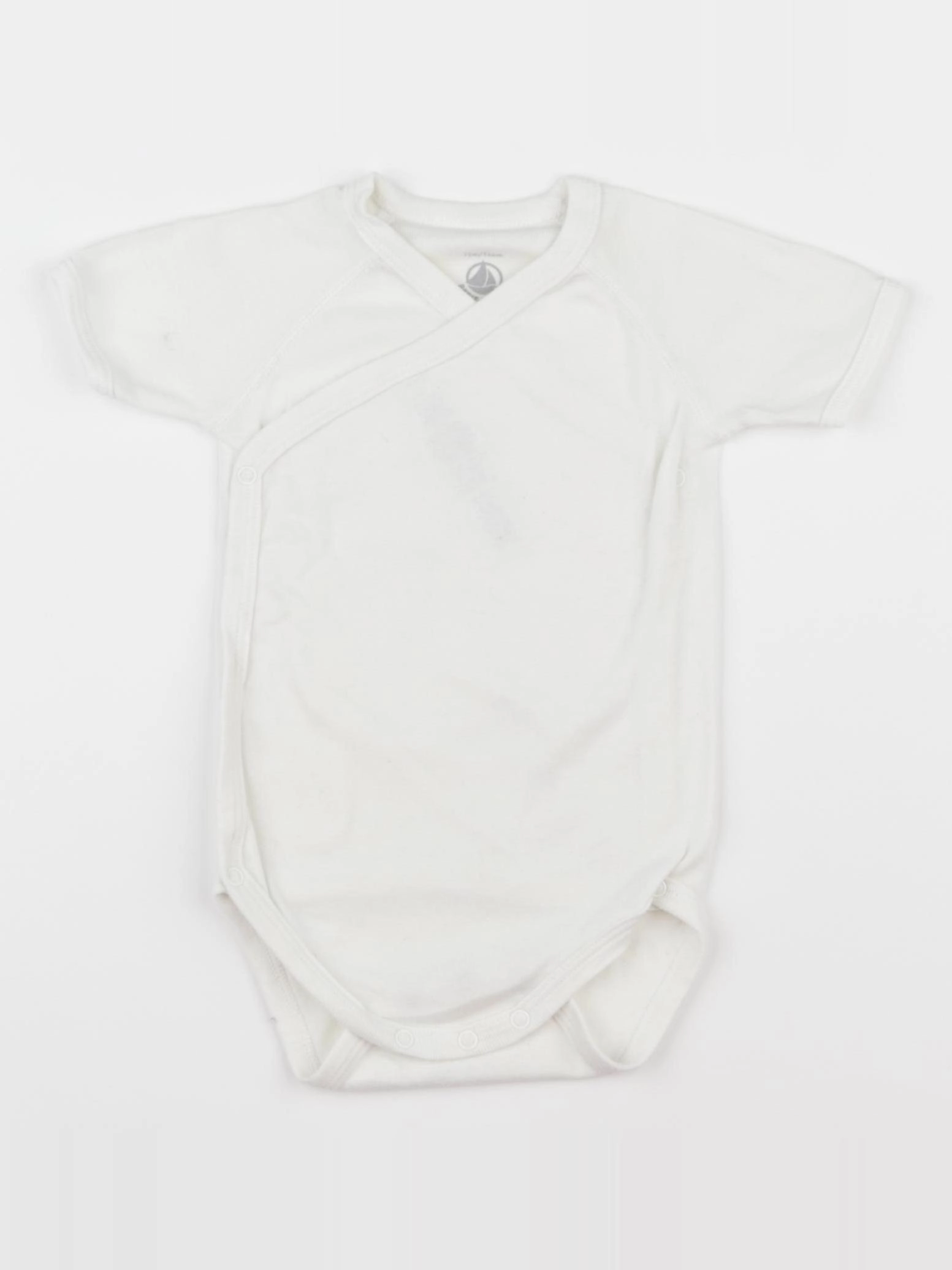 Petit Bateau - body blanc - 12 mois
