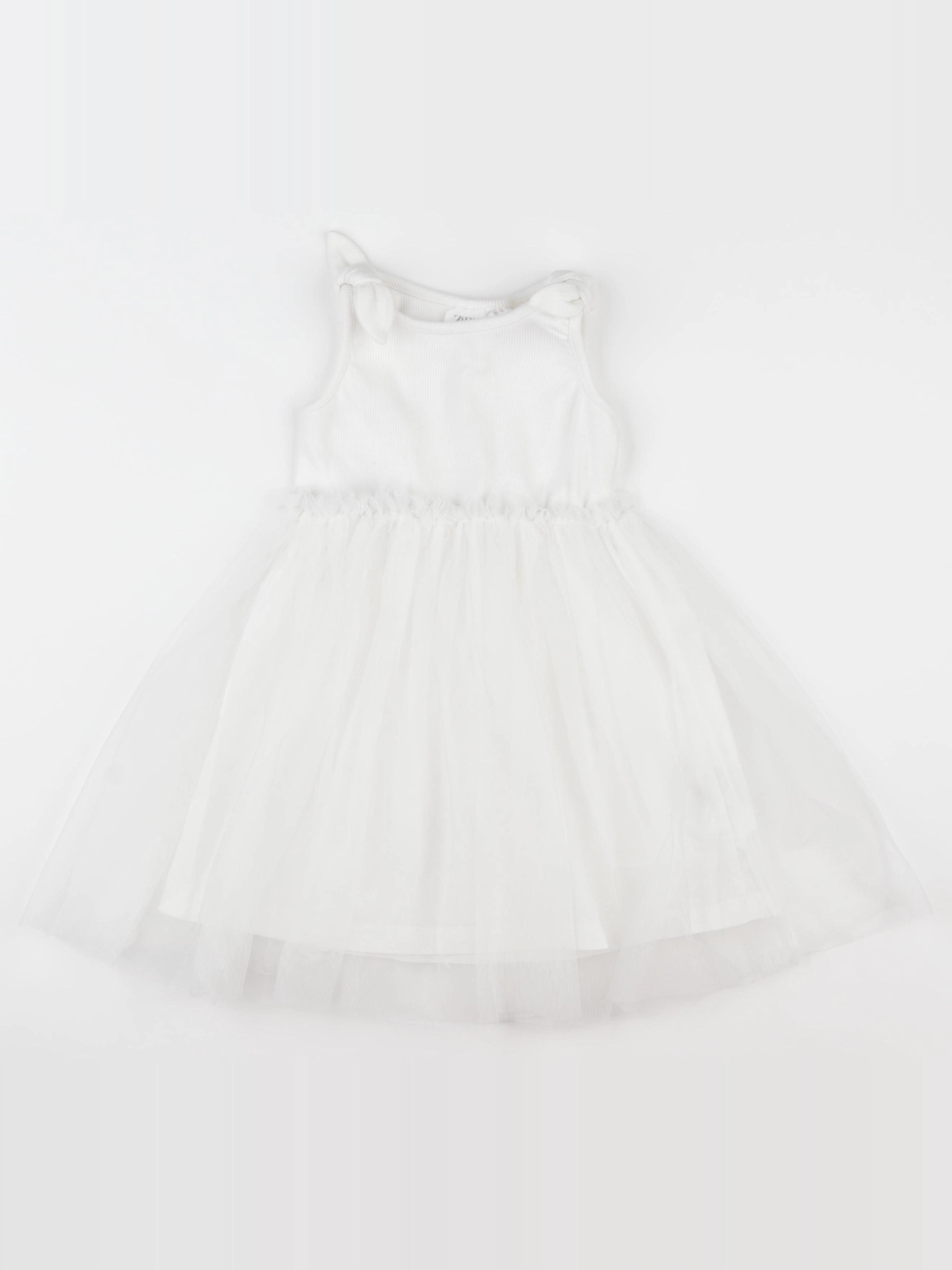 Zara - robe blanc - 2/3 ans