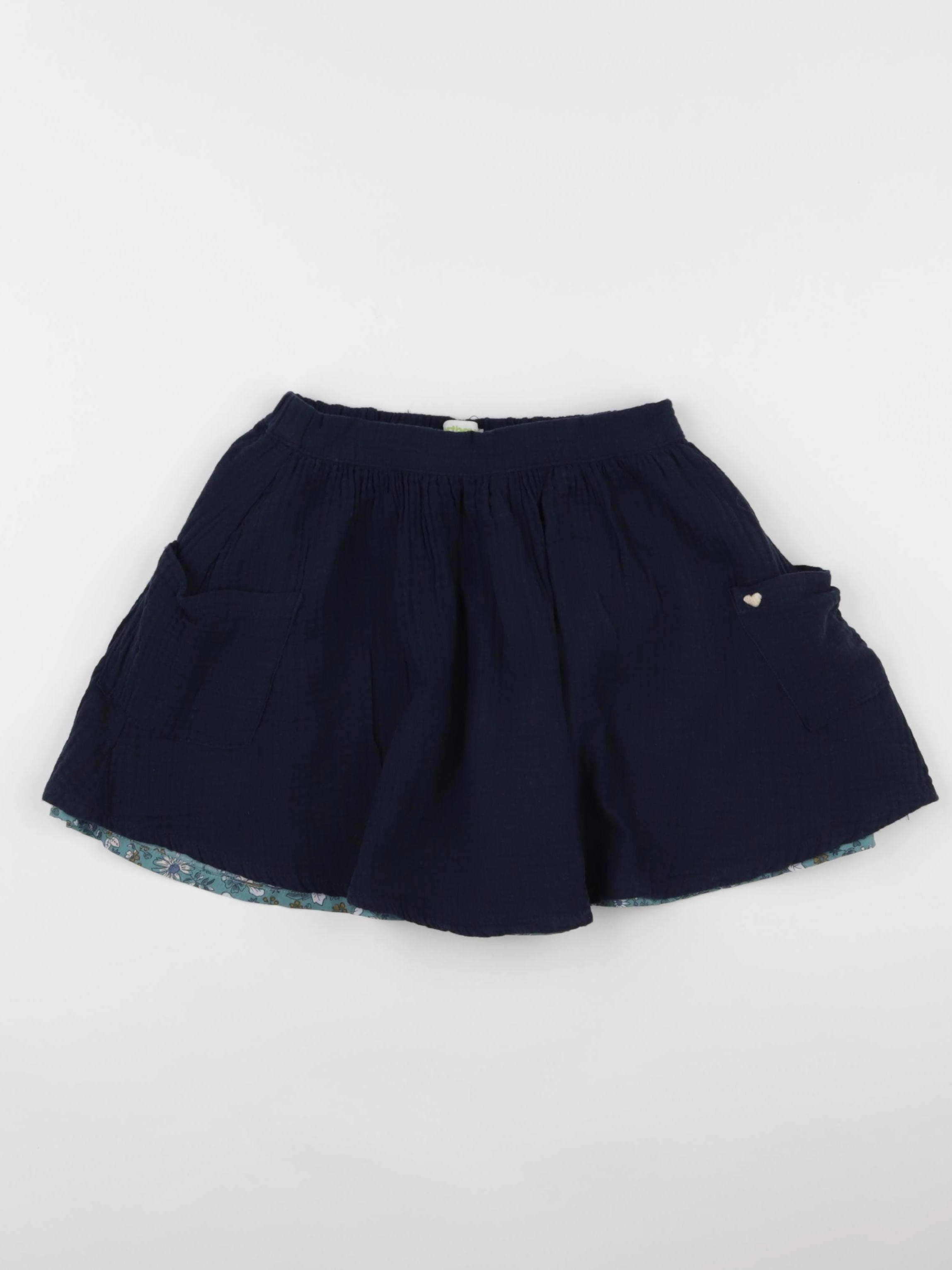 Vertbaudet - jupe bleu - 7 ans
