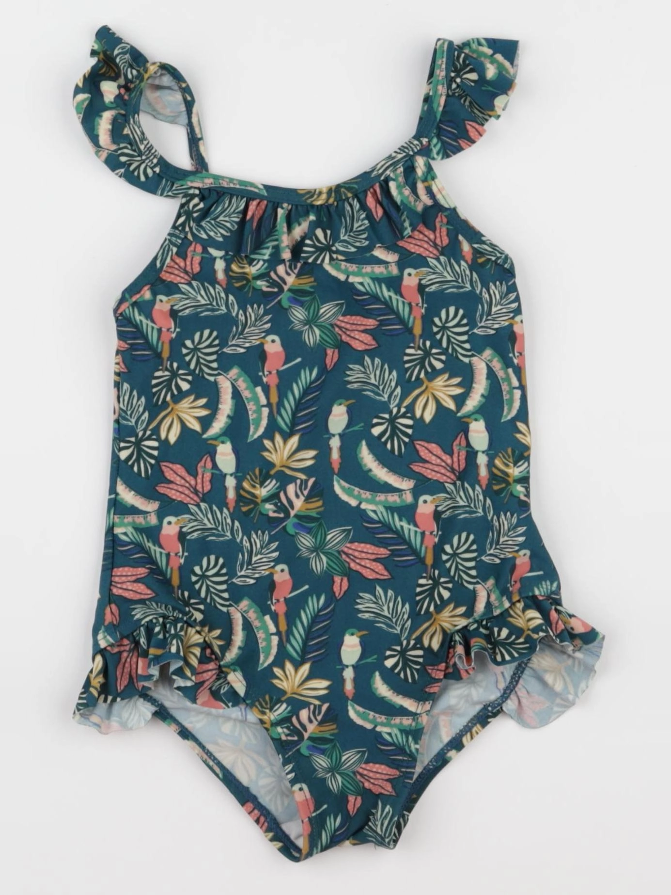Vertbaudet - maillot de bain vert - 4 ans