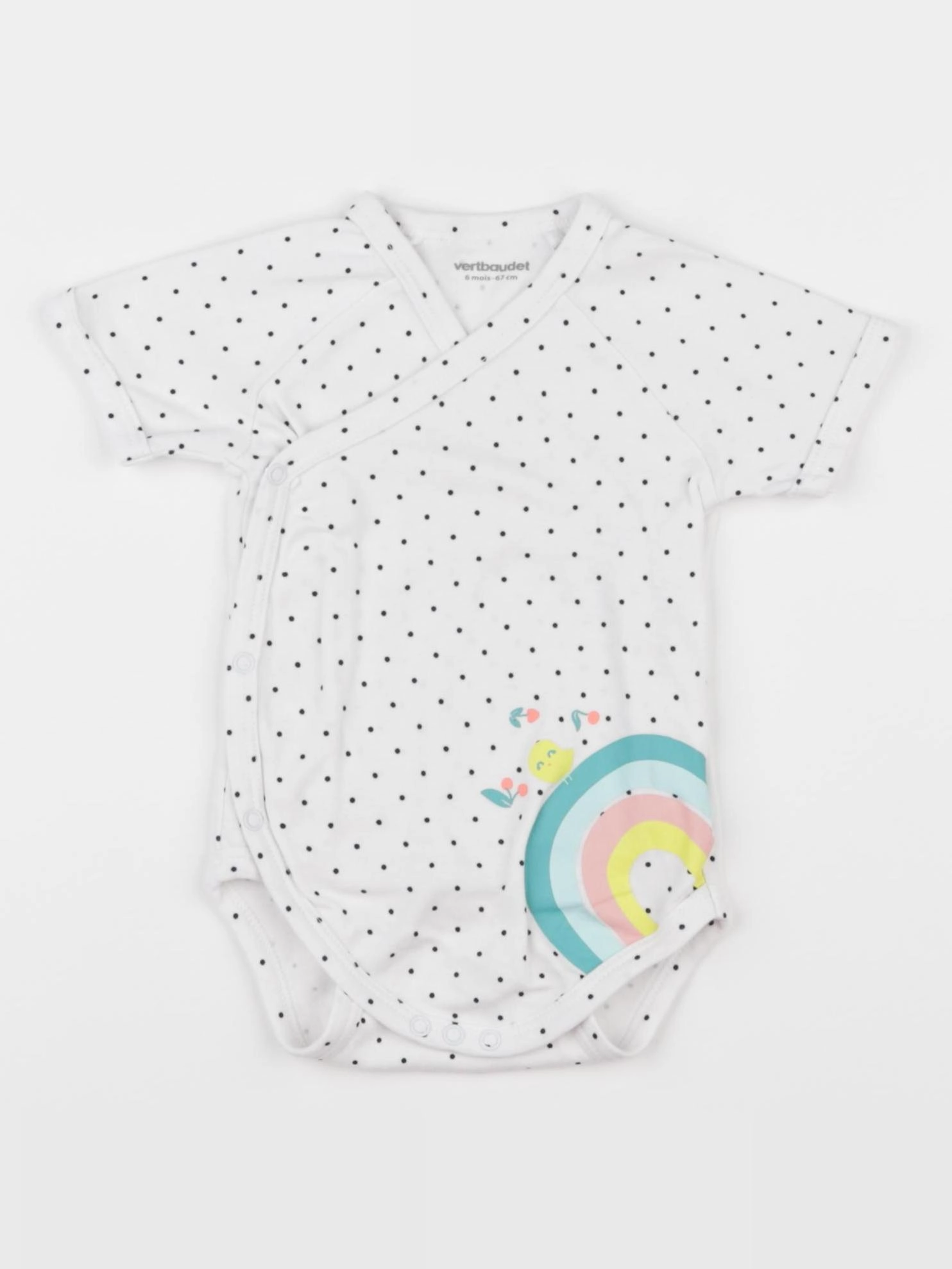 Vertbaudet - body blanc - 6 mois