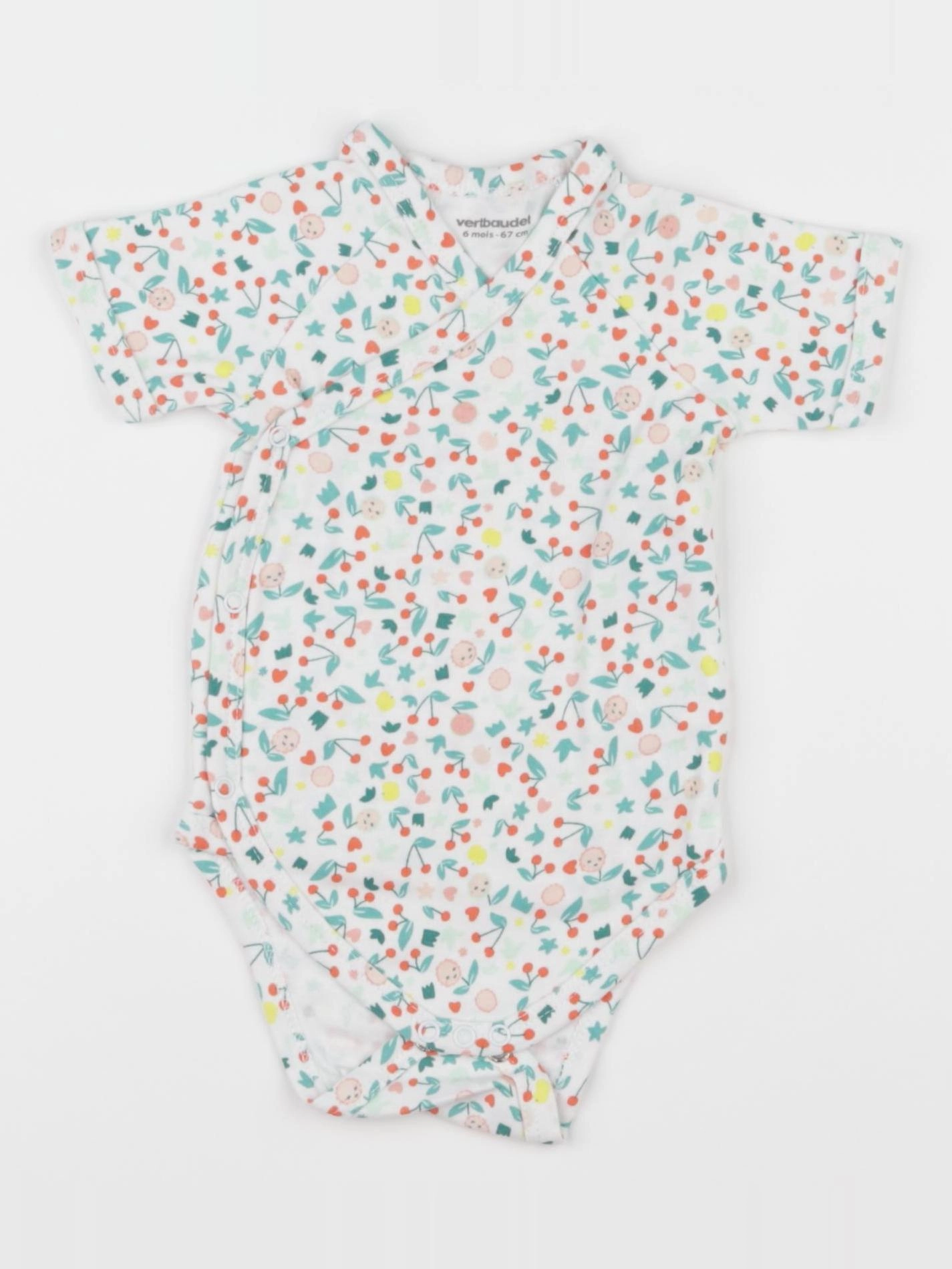 Vertbaudet - body multicolore - 6 mois
