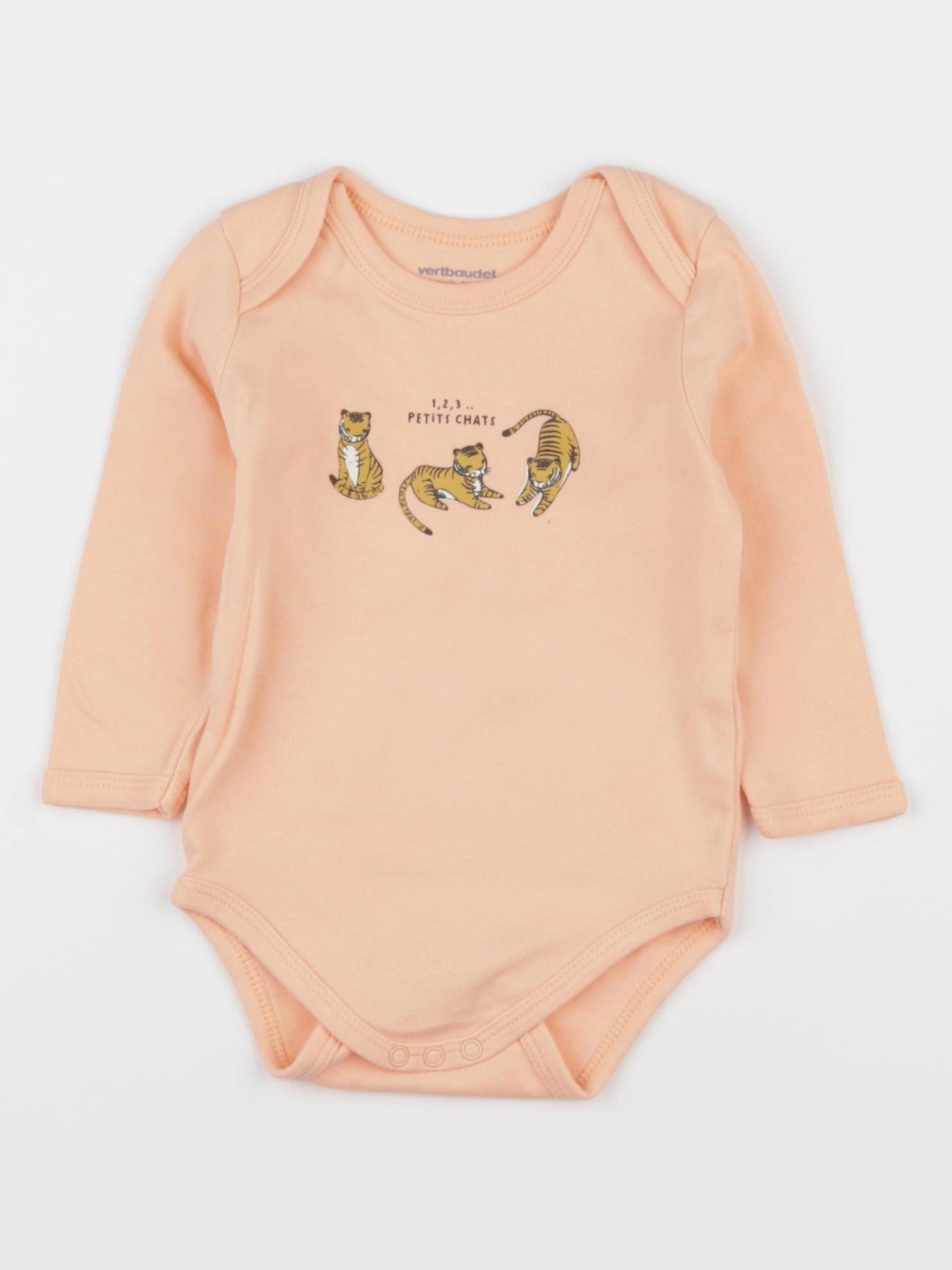 Vertbaudet - body orange - 9 mois