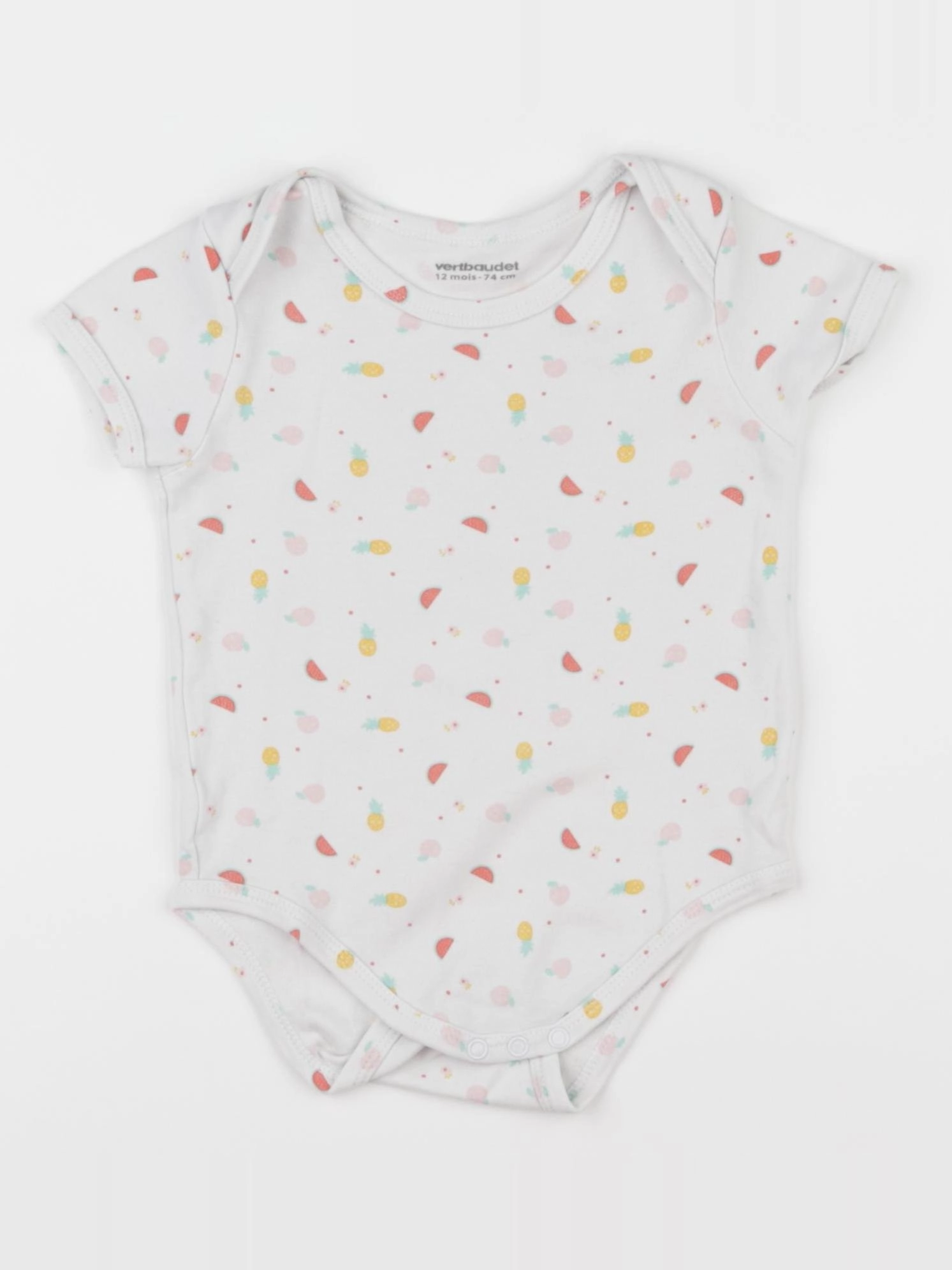 Vertbaudet - body multicolore - 12 mois