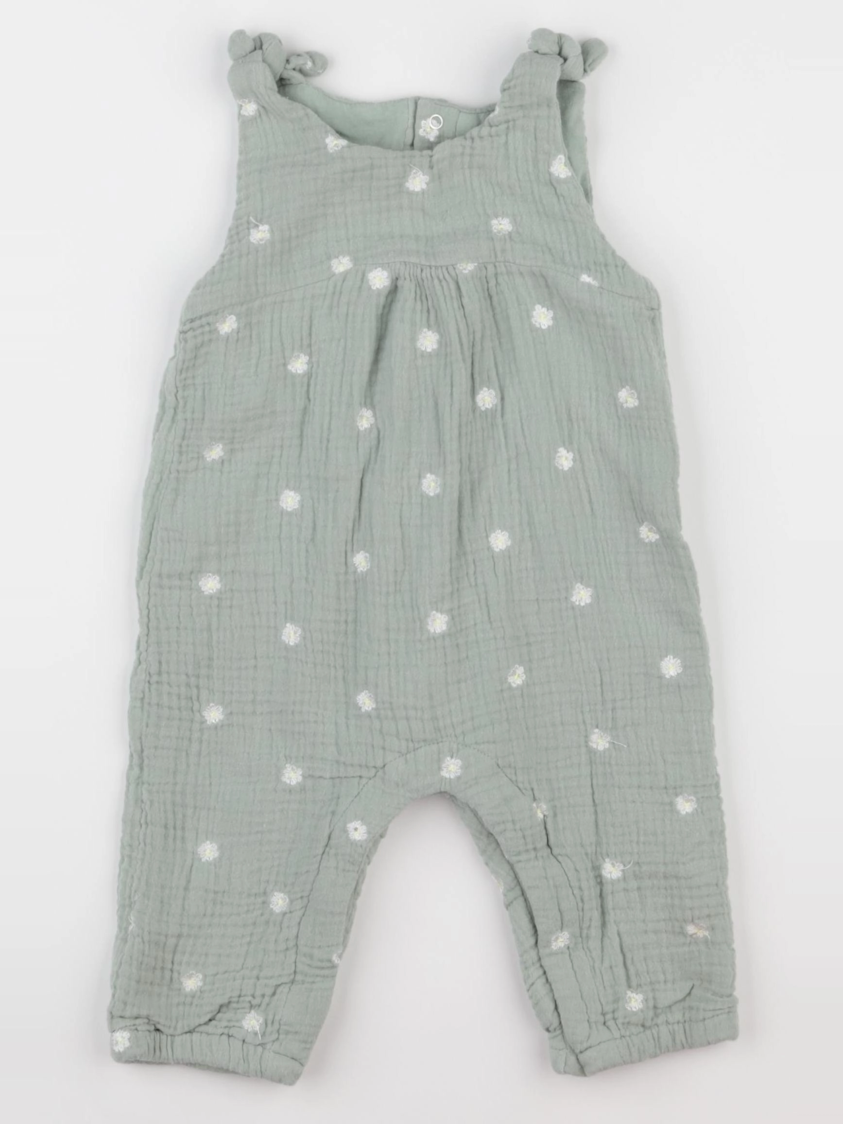 Vertbaudet - salopette vert - 12 mois